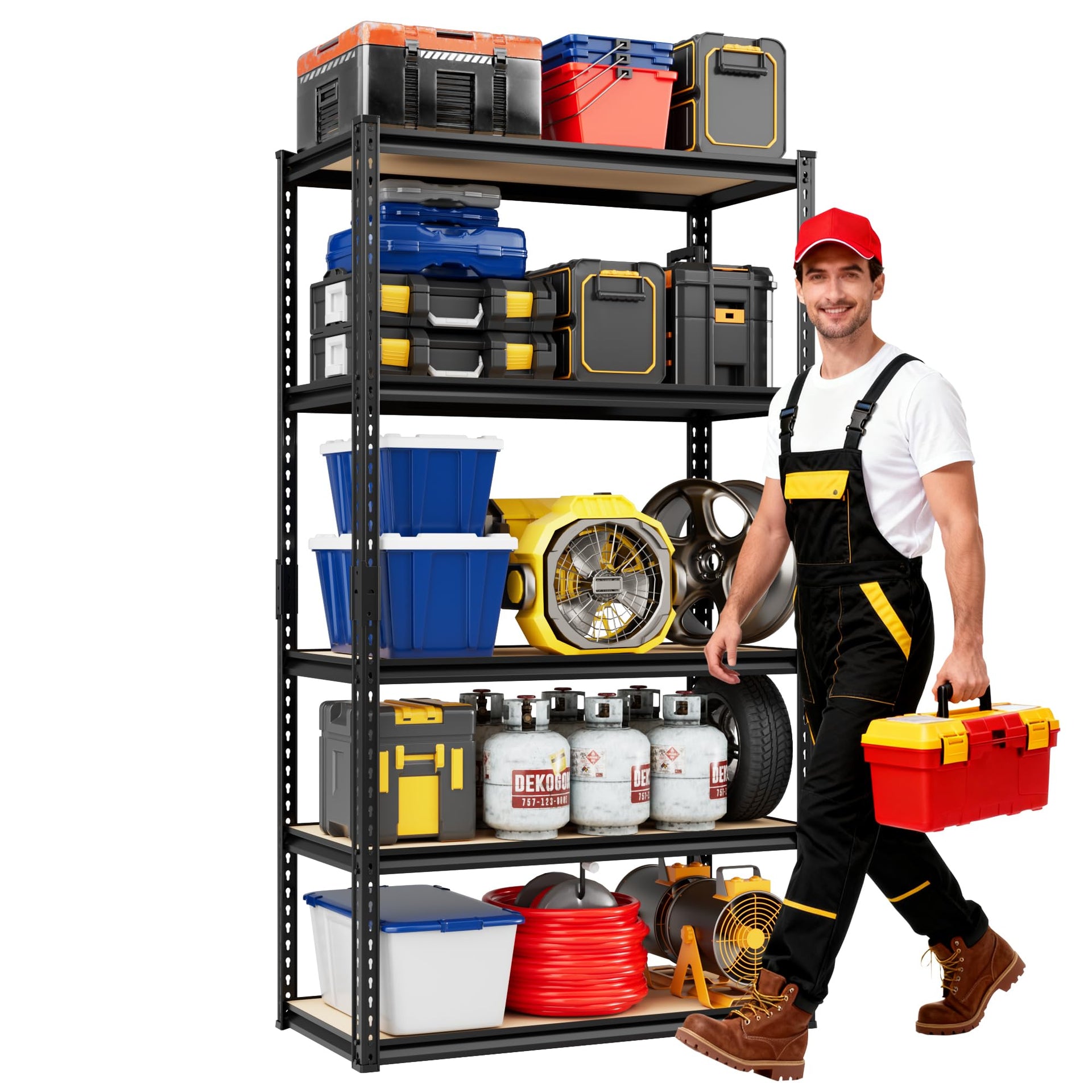 2025LBS Heavy Duty Garage Shelving 5