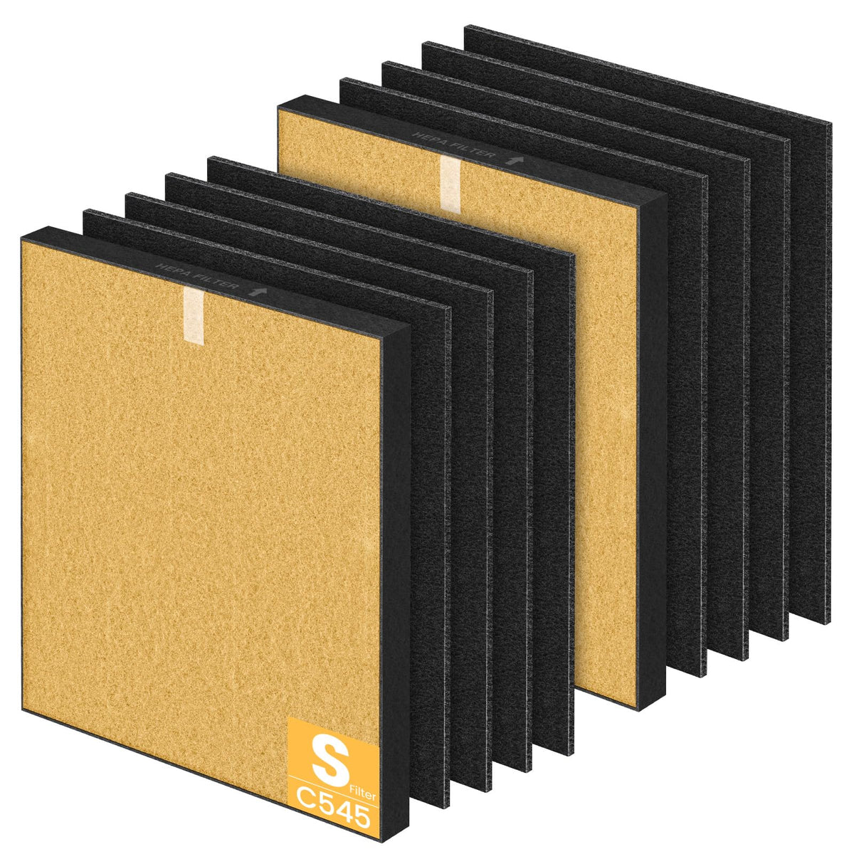 2 Pack C545 Pet Replacement Filter S for Winix C545 Air Purifier (10 Count)