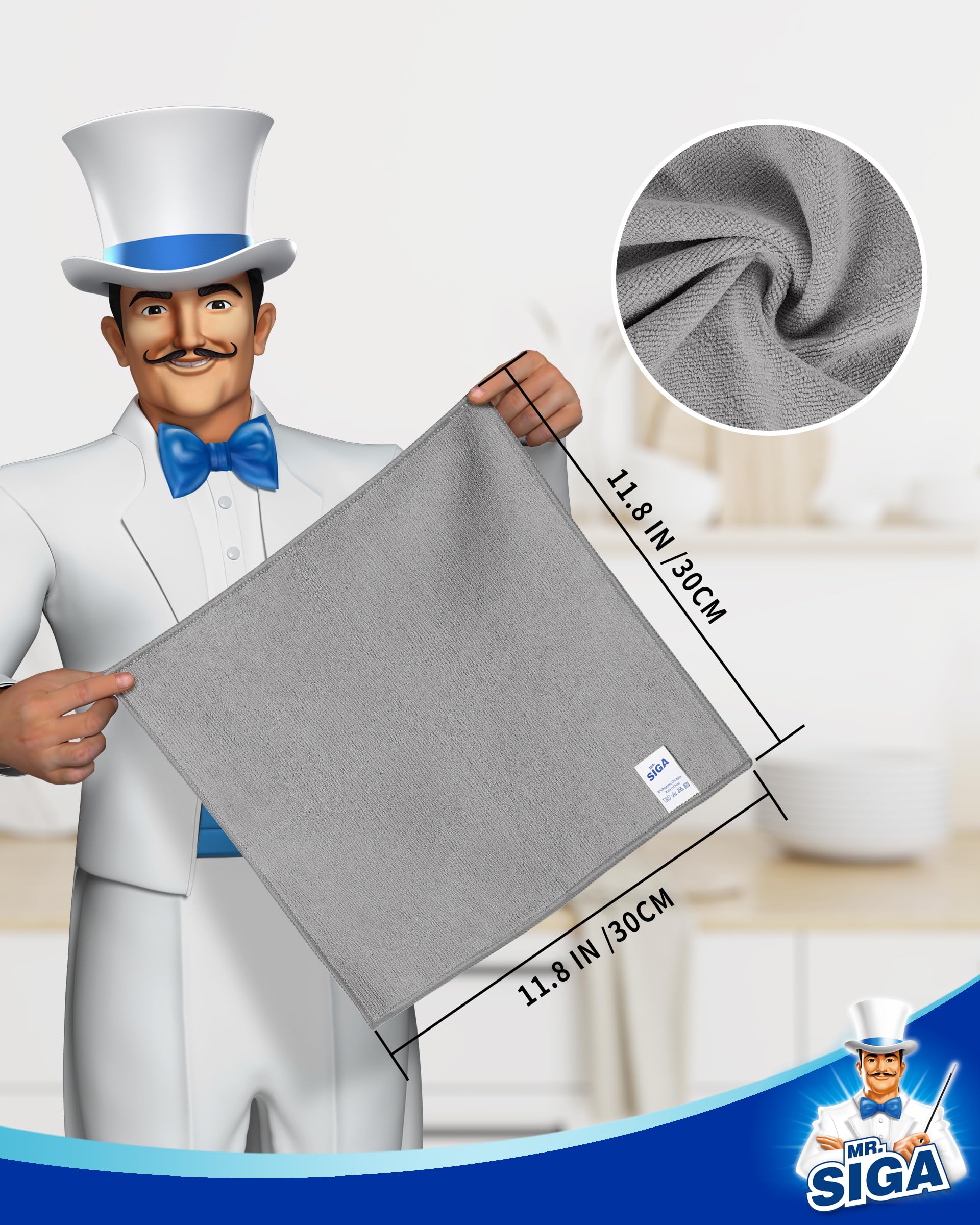 Microfiber Cleaning Cloths (15 Count)