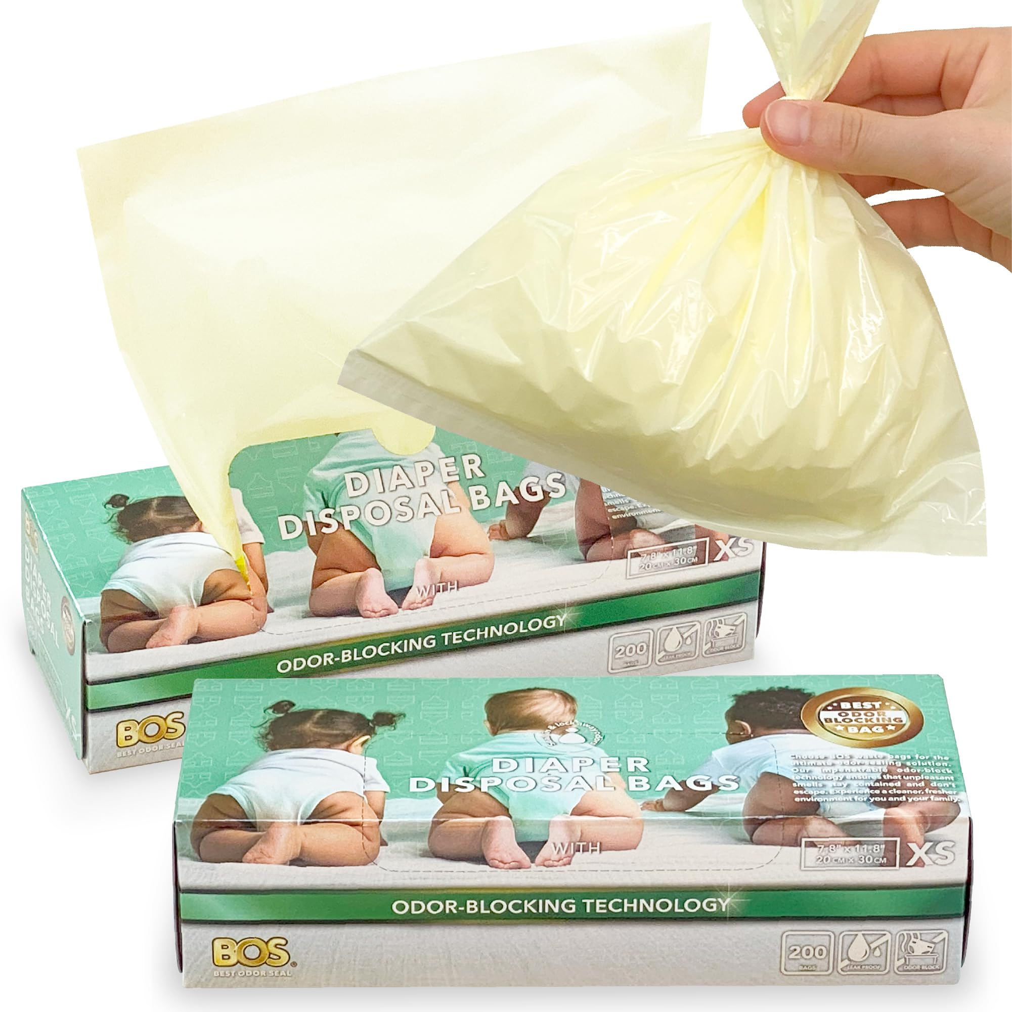 Odor Sealing Dirty Diaper Trash Bags (200 Count)