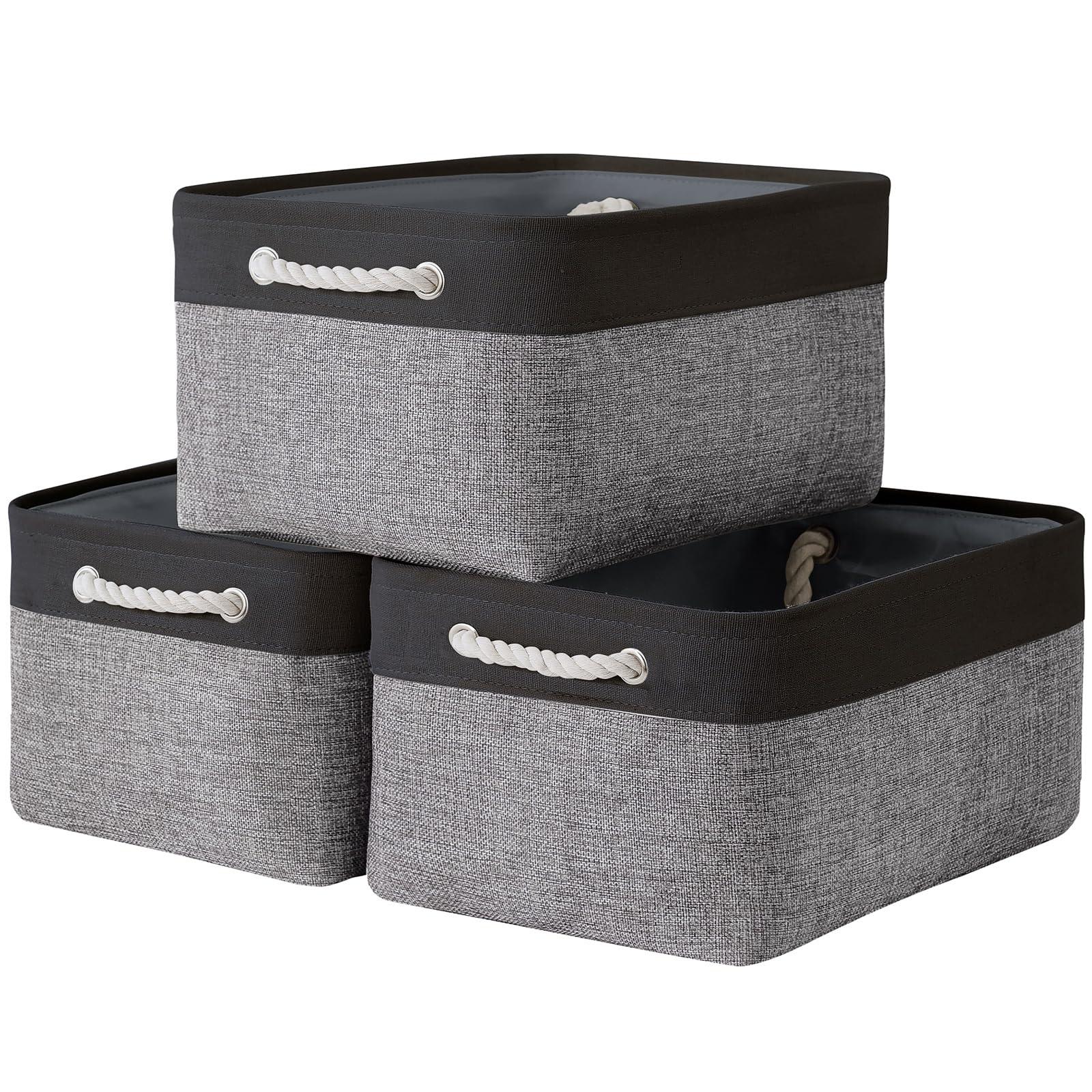 Collapsible Storage Bin for Shelves (3 Count)