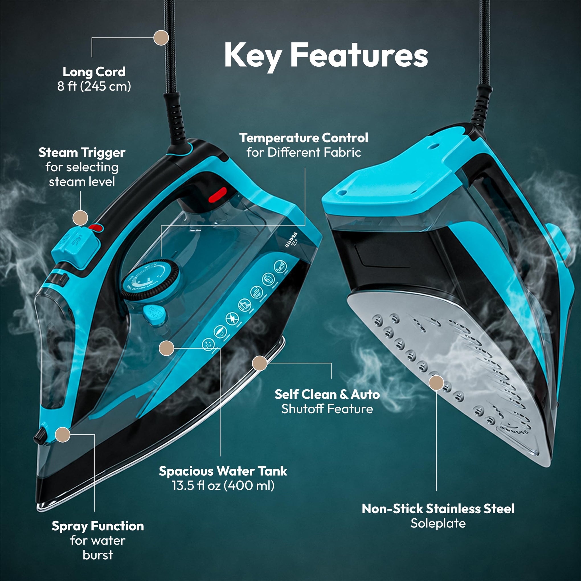 Steam Iron 1800W Non