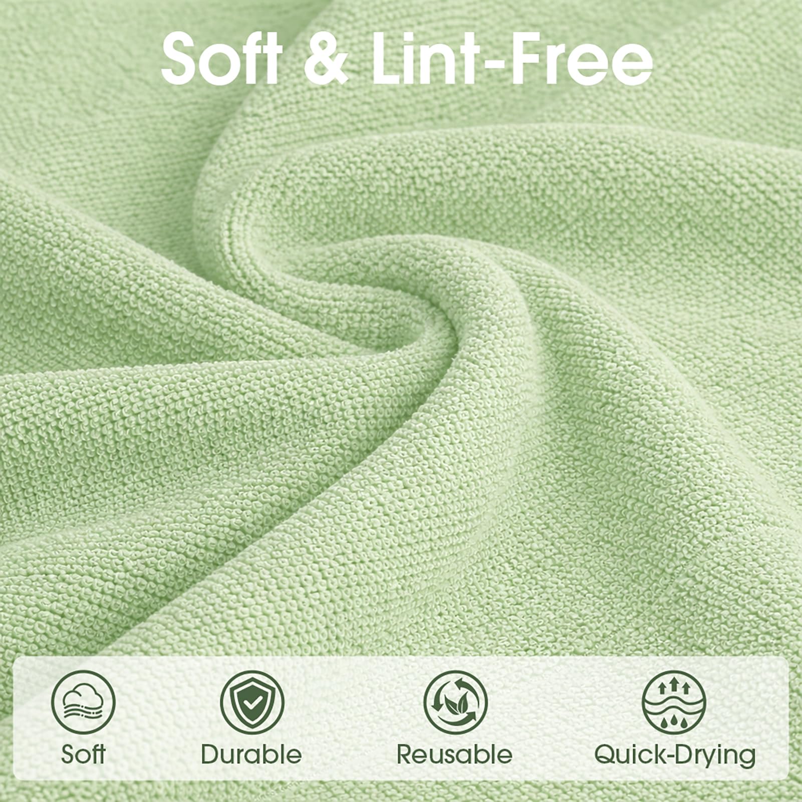 Microfiber Cleaning Cloth Roll (100 Count)