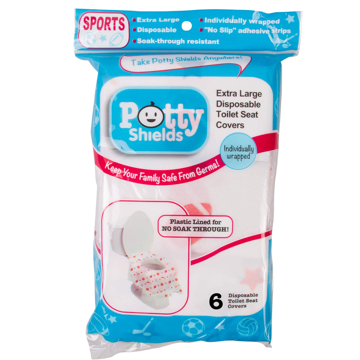 Waterproof Disposable Toilet Seat Covers (6 Count)