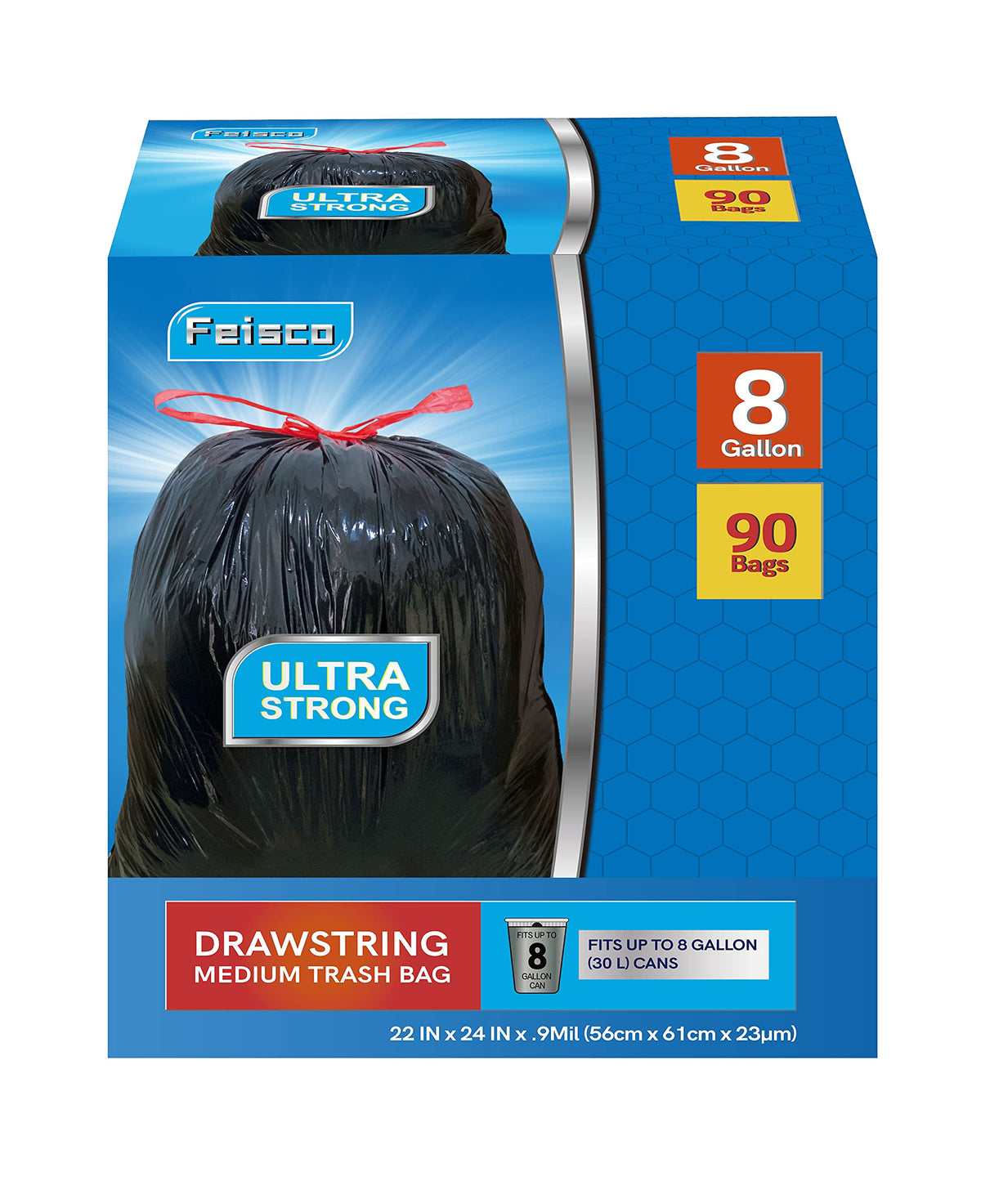 8 Gallon Black Trash Bag