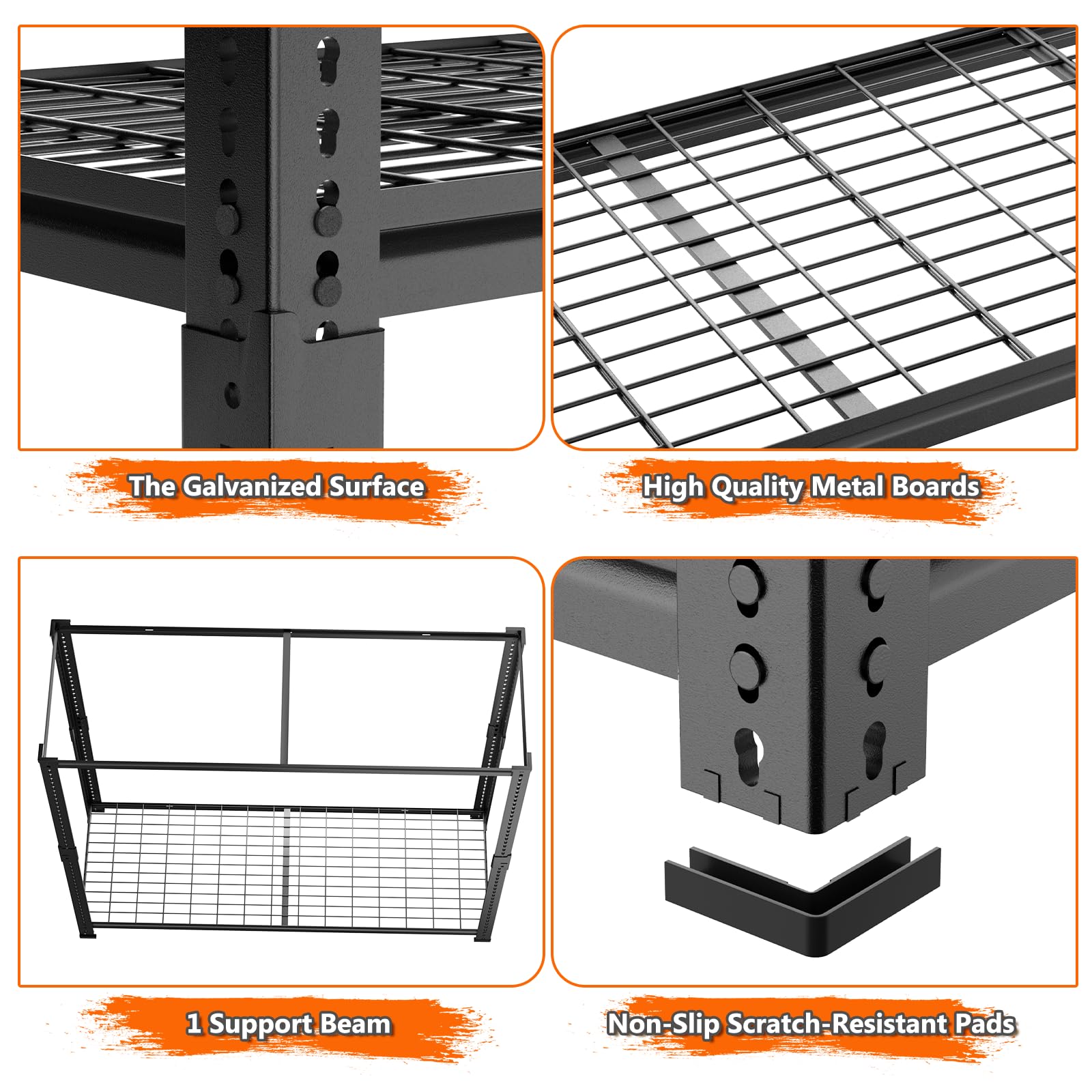 Storage Shelves Heavy Duty (2 Count)