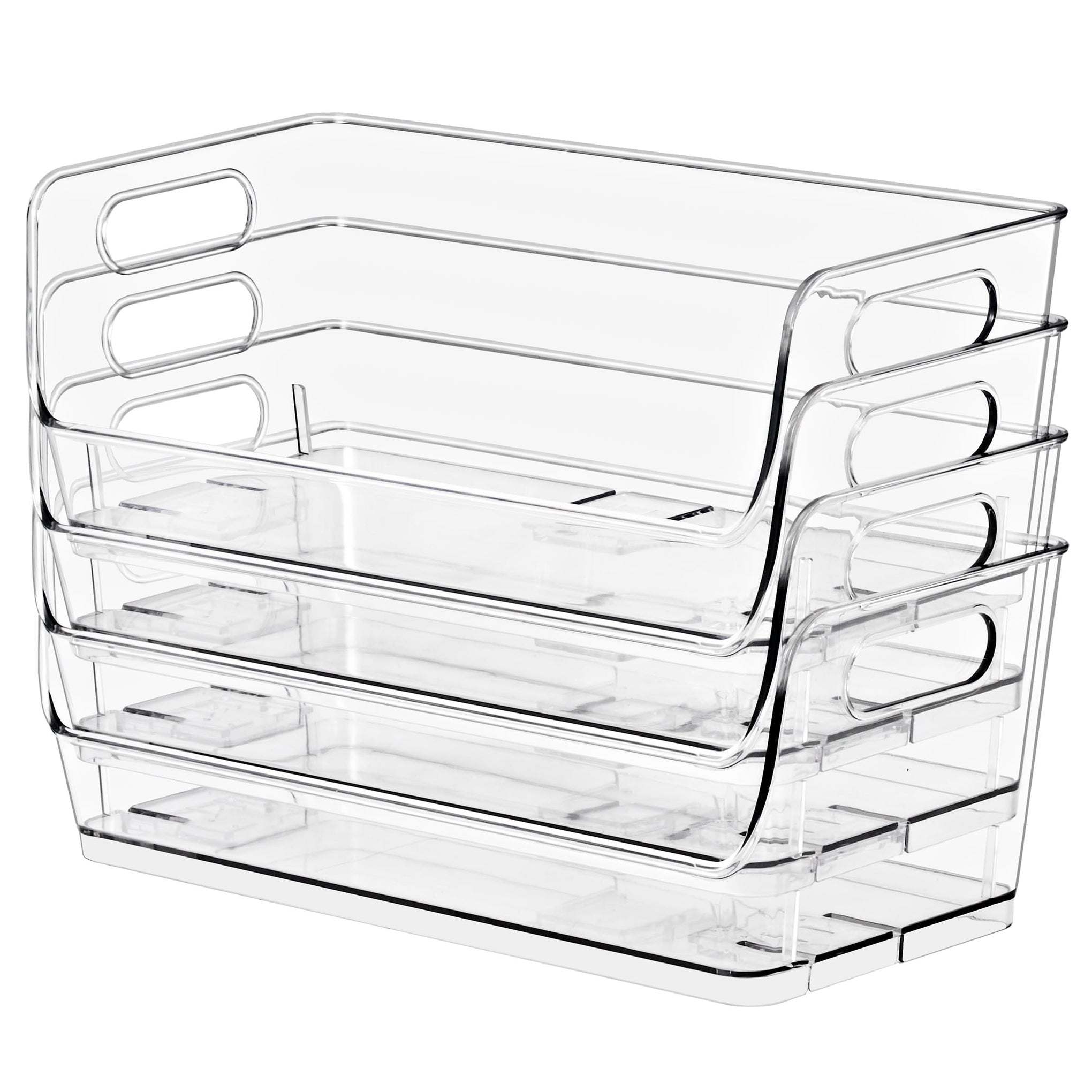 Stackable Storage Bins Open Front (4 Count)
