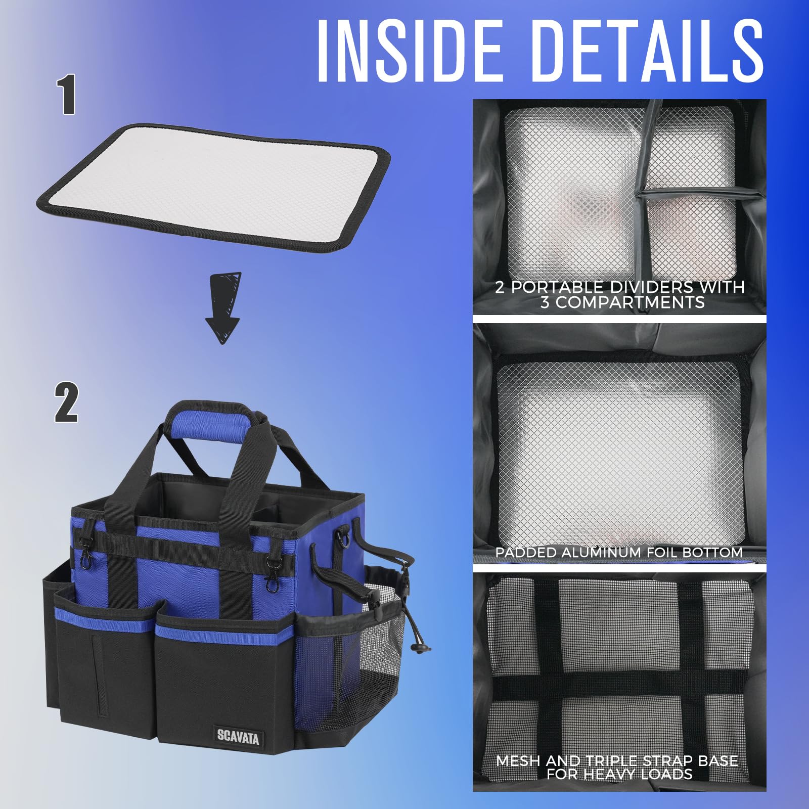 Compact Wearable Cleaning Caddy with Handle & Shoulder Straps