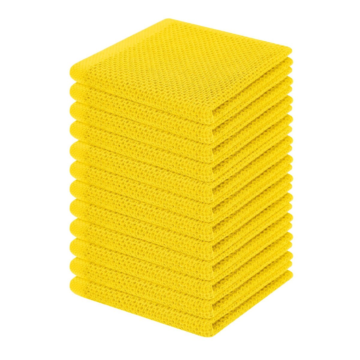 100% Cotton Waffle Weave Kitchen Dish Cloths 12 (12 Count)