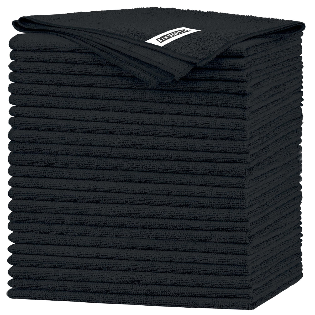 Black Microfiber Cleaning Cloth (24 Count)