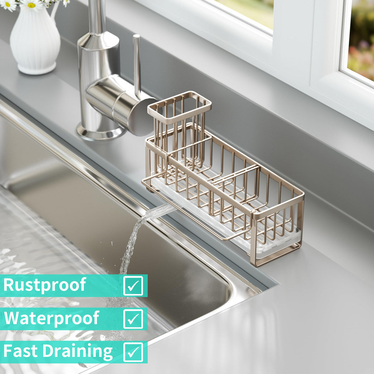 Sponge Holder for Kitchen Sink