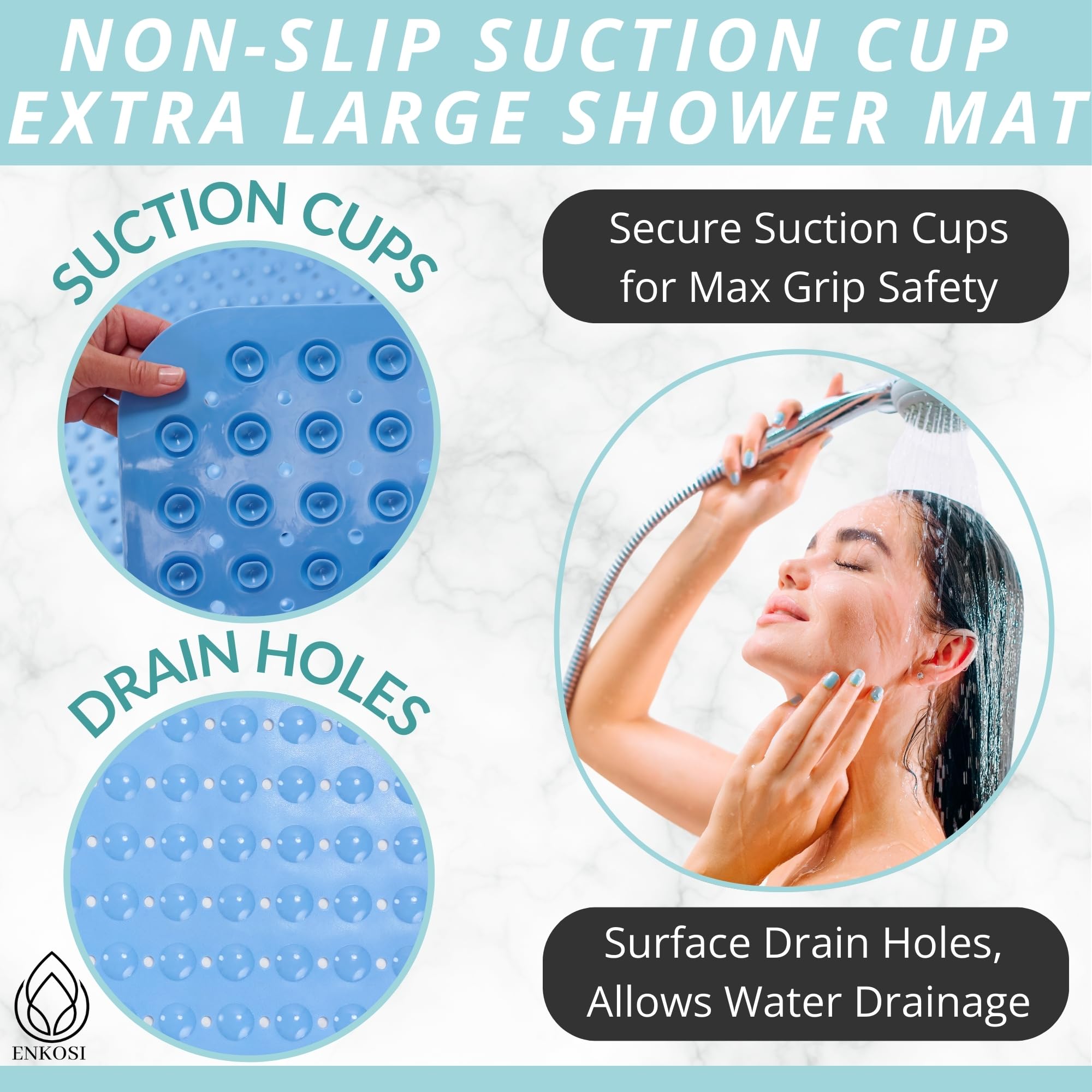 Extra Large Shower Mat Non Slip