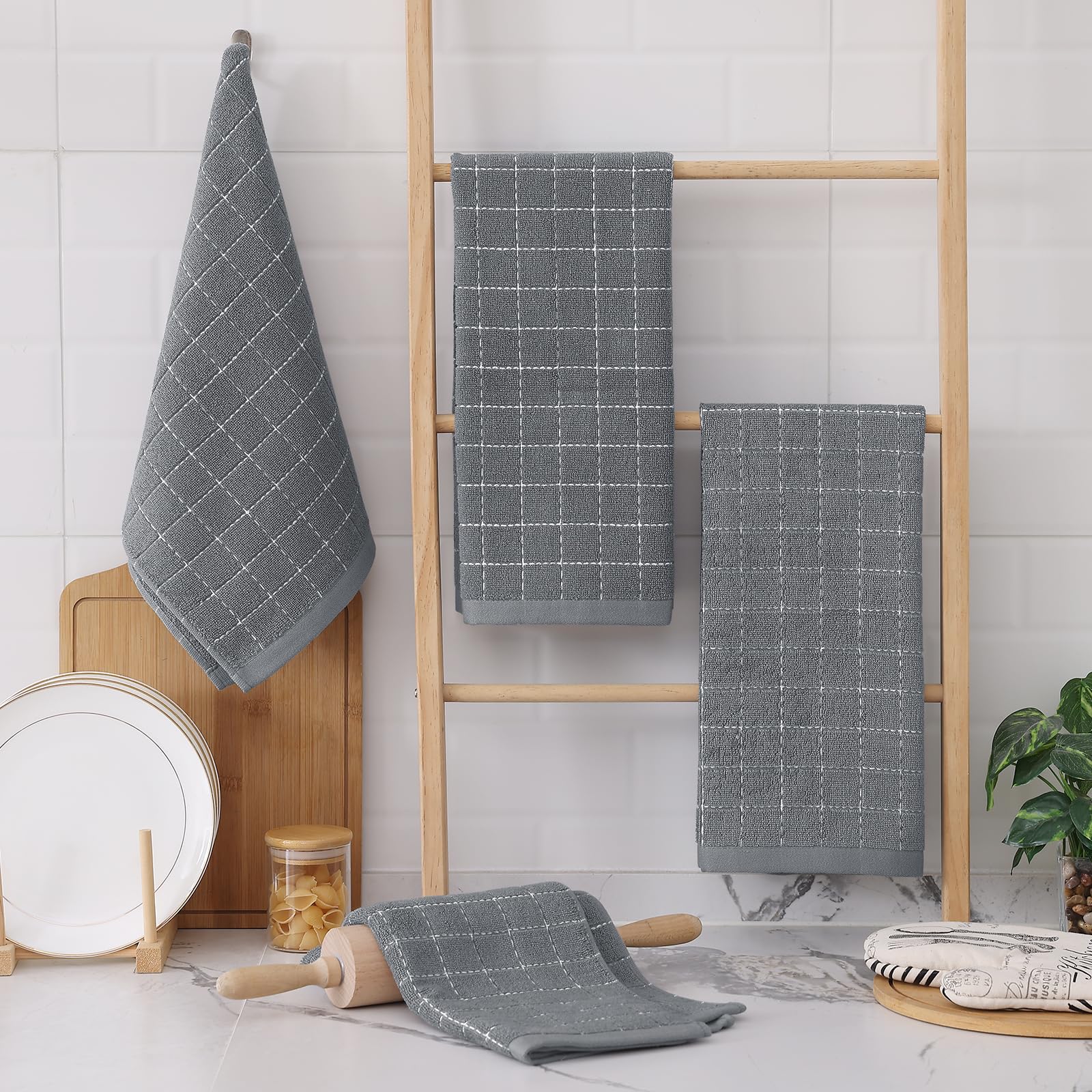 100% Cotton Terry Kitchen Towels (4 Count)