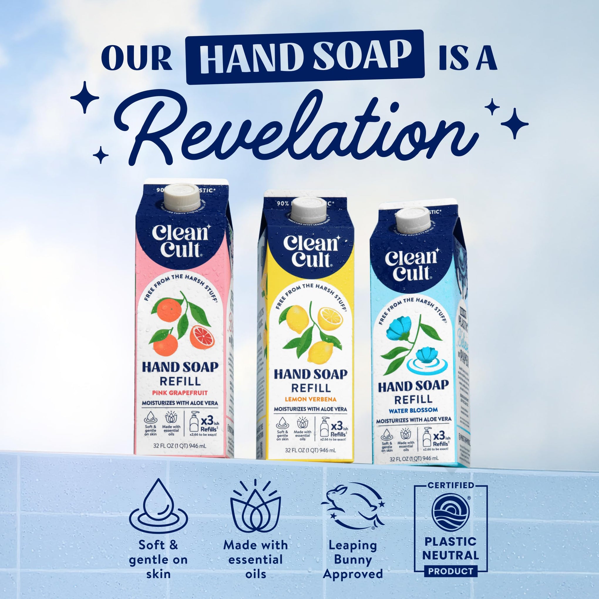 Liquid Hand Soap Refills (64 Fl Oz)
