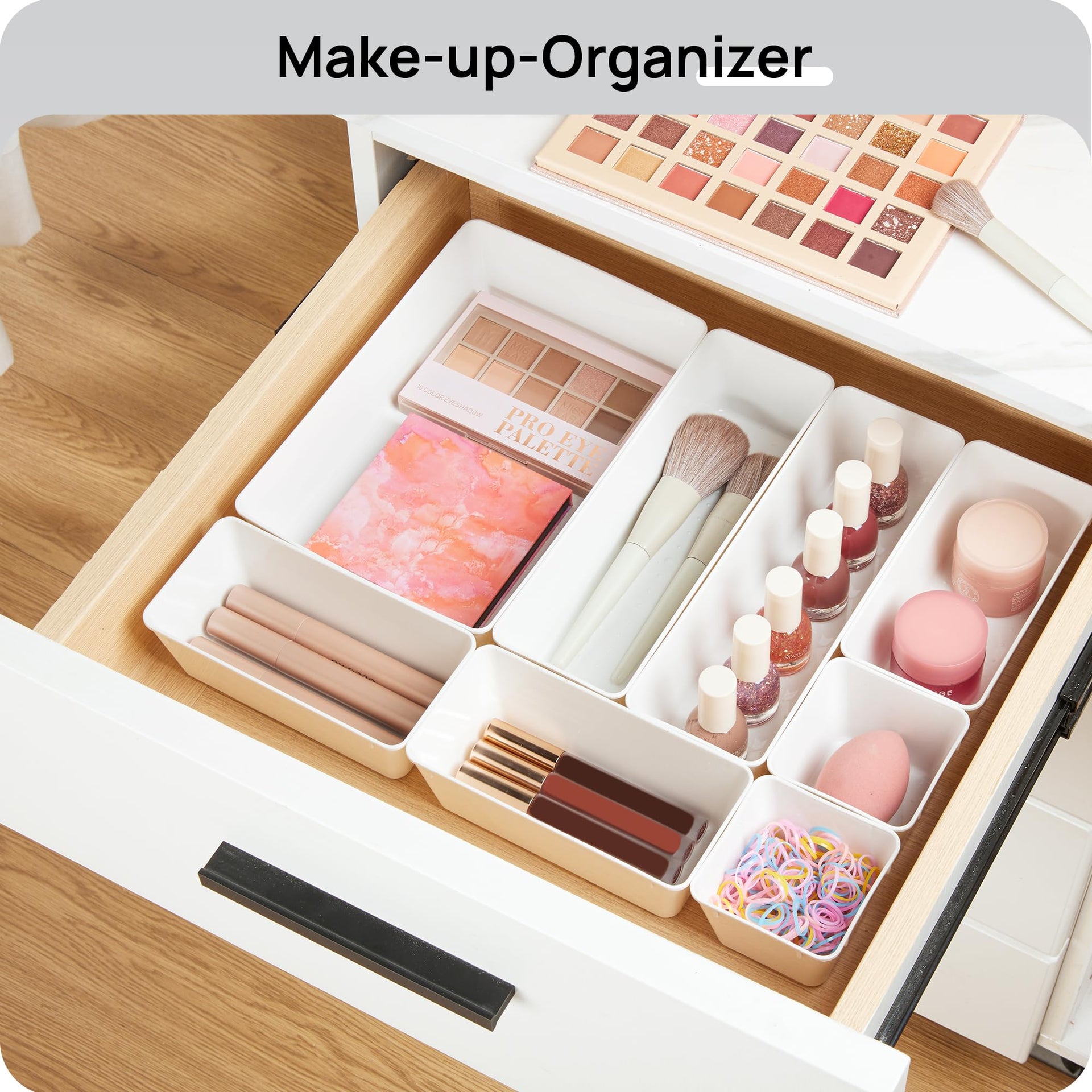 25 Pack Plastic Drawer Organizers with Non (25 Count)