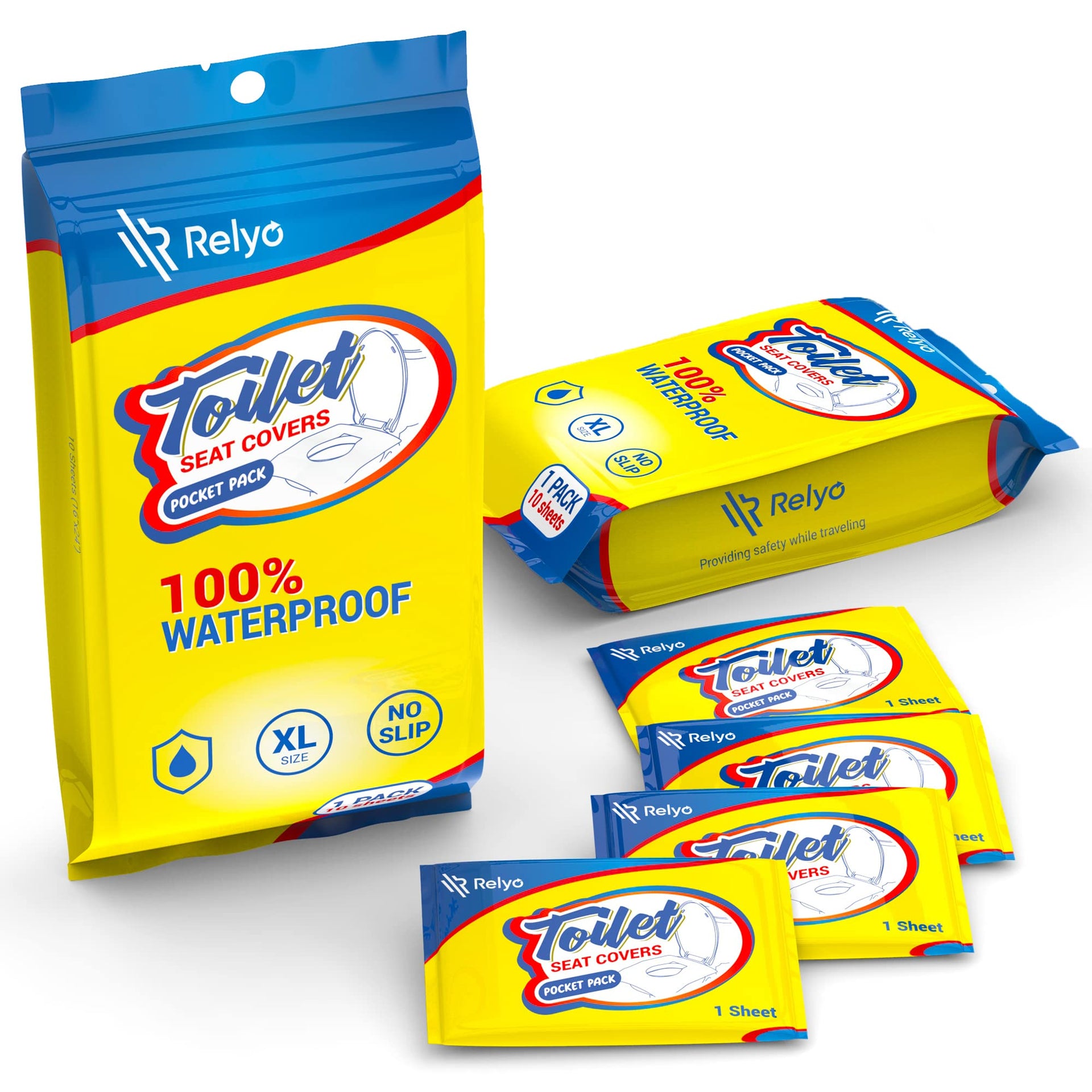 20 Pack XL Disposable Toilet Seat Covers (20 Count)