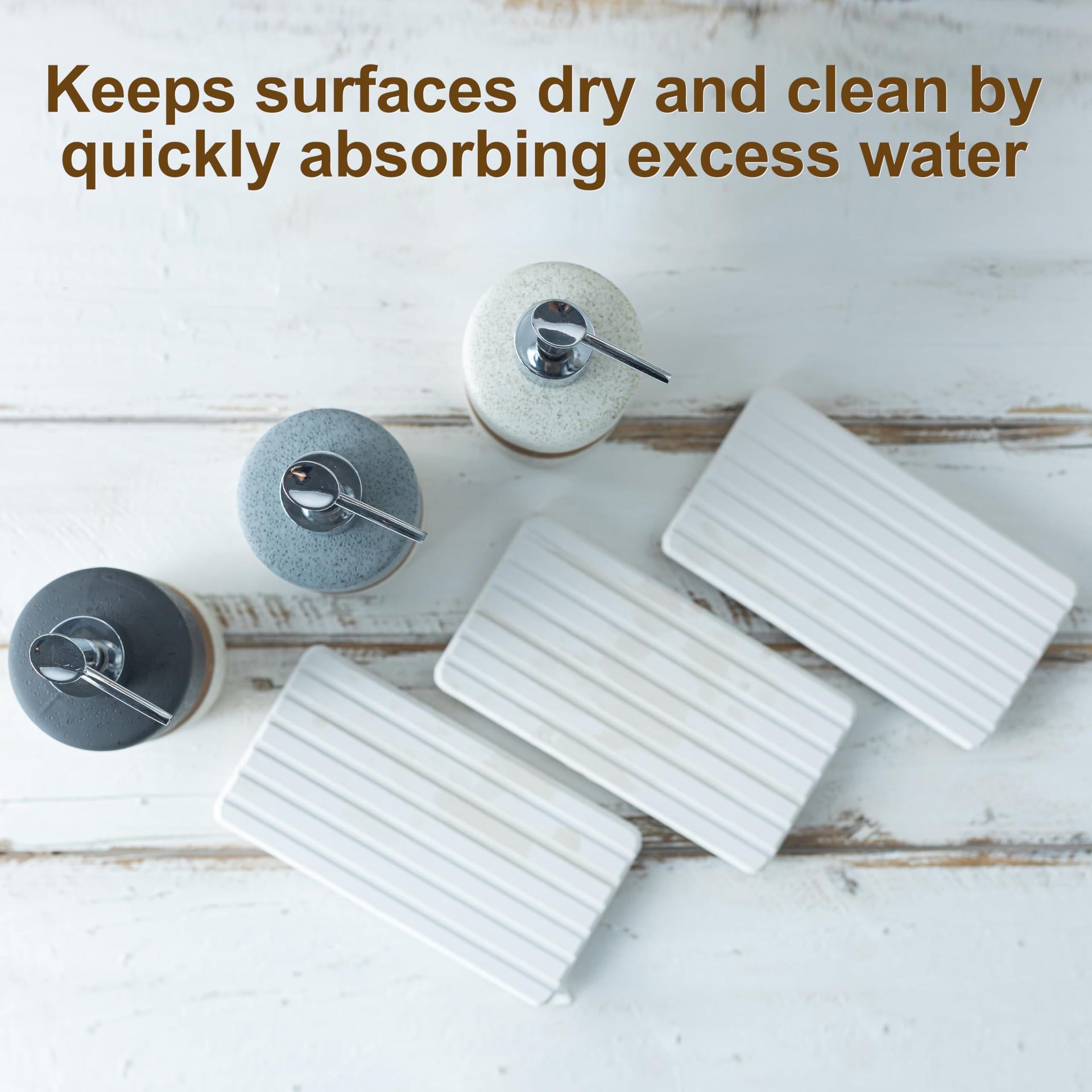 2 Pack Ceramic Soap Dispensers Set (2 Count)