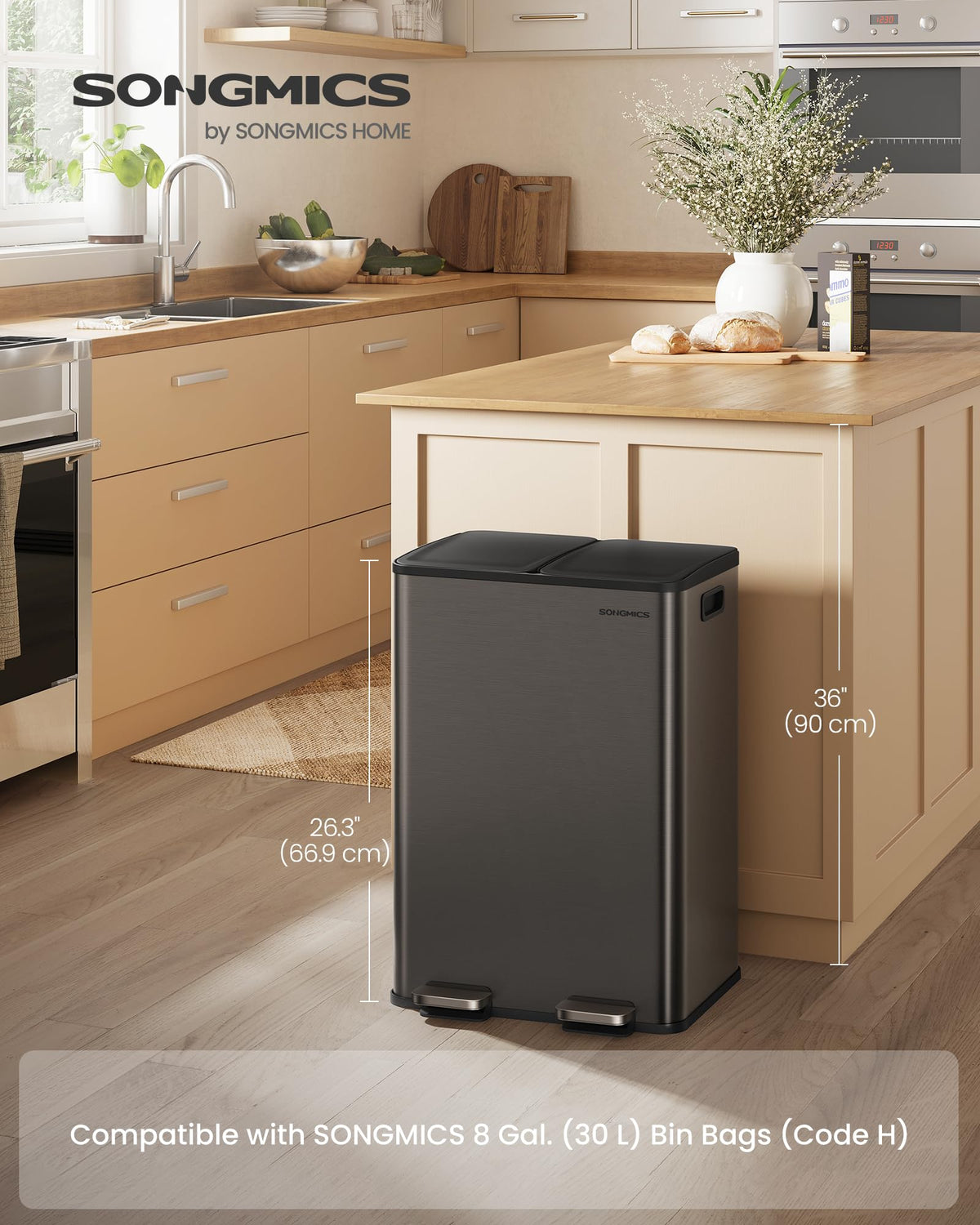 Trash Can 2 x 8 Gallon