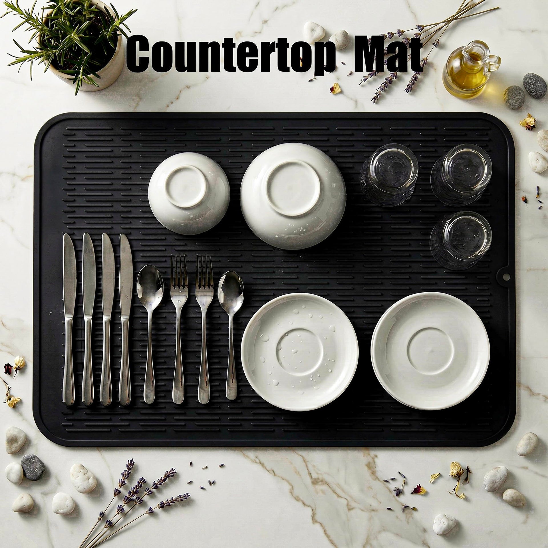Silicone Dish Drying Mat for Multiple Usage