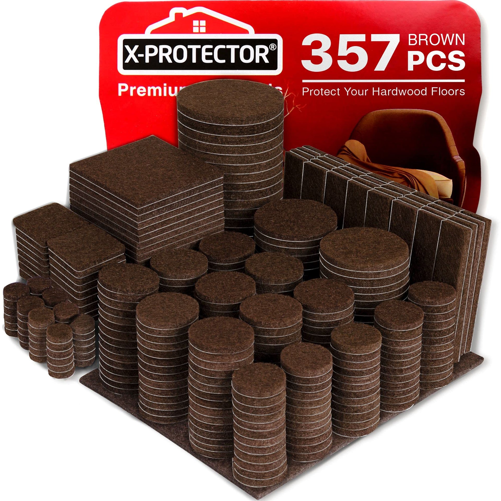 357 PCS Premium Huge Pack Felt Furniture Pads! (357 Count)