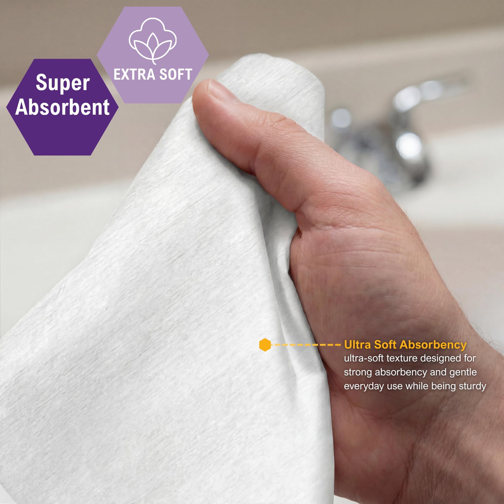 Disposable Dry Wipes for Adults (800 Count) - ModHome Supplies