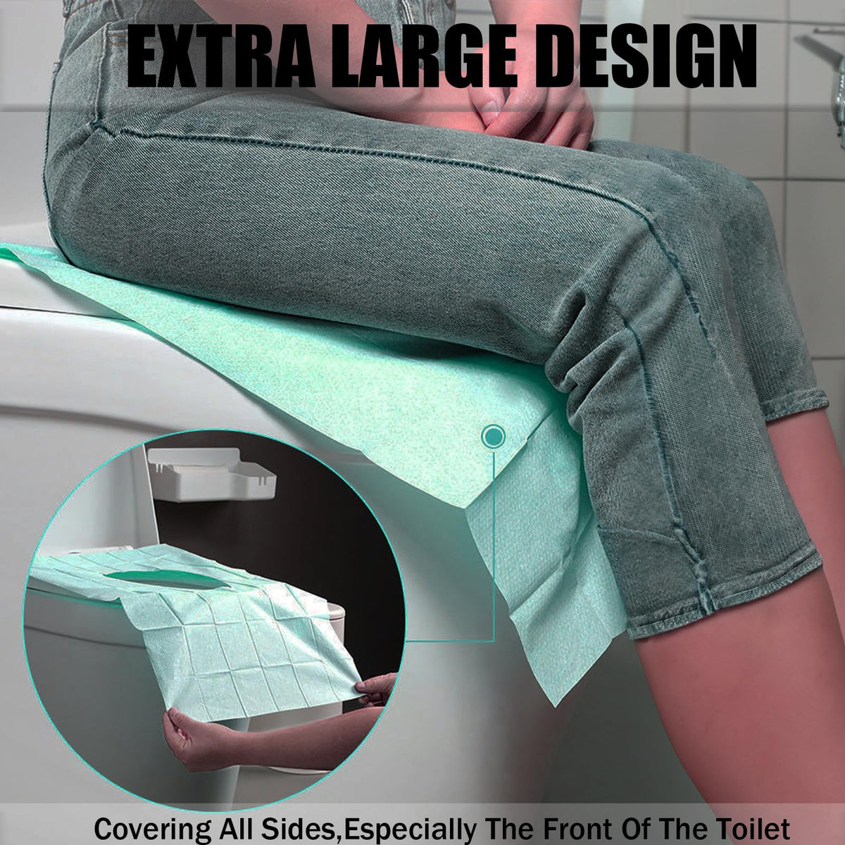 Toilet Seat Covers Disposable 16x24 Inch XL