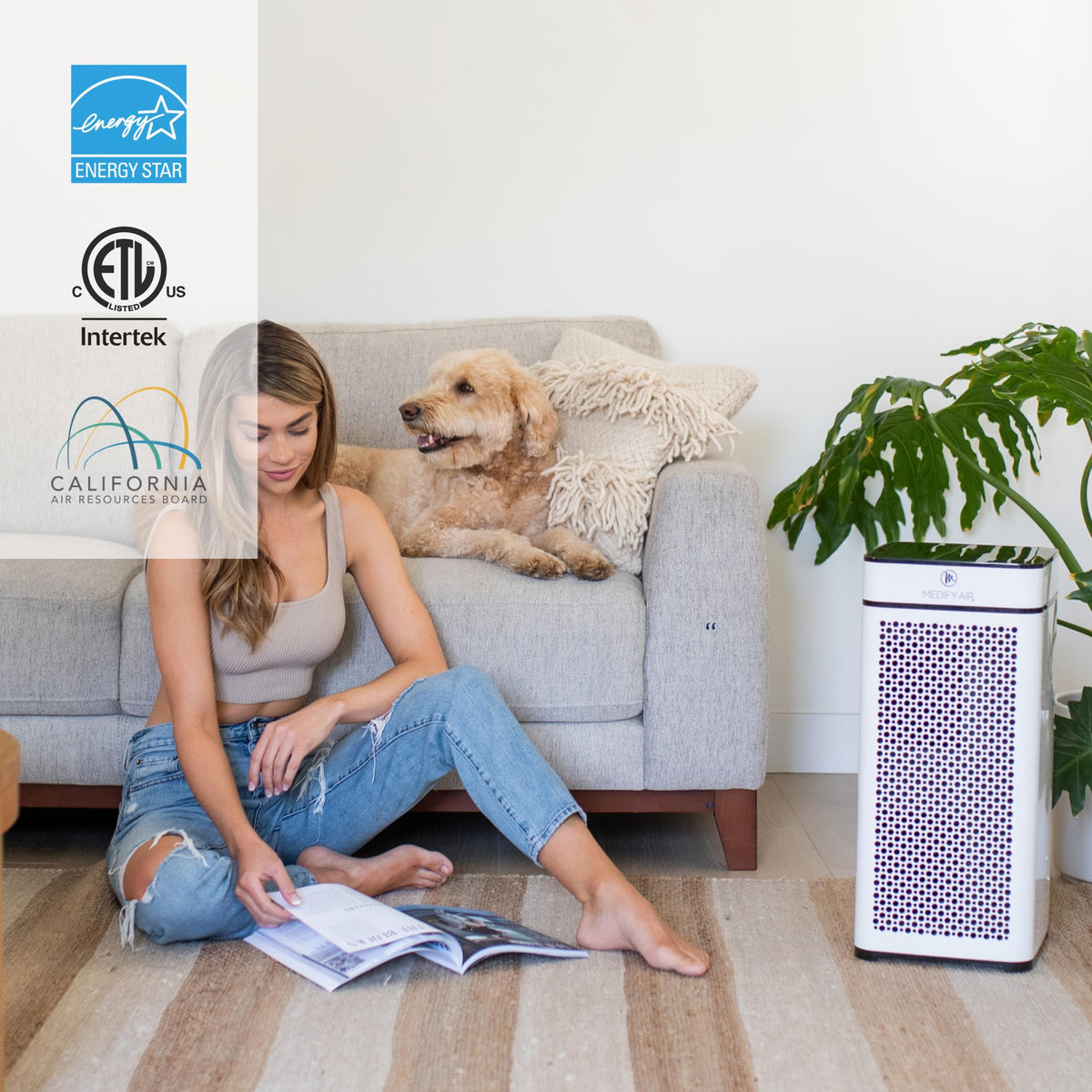 Medify MA 40 UV Light Air Purifier with HEPA Filter (2 Count)