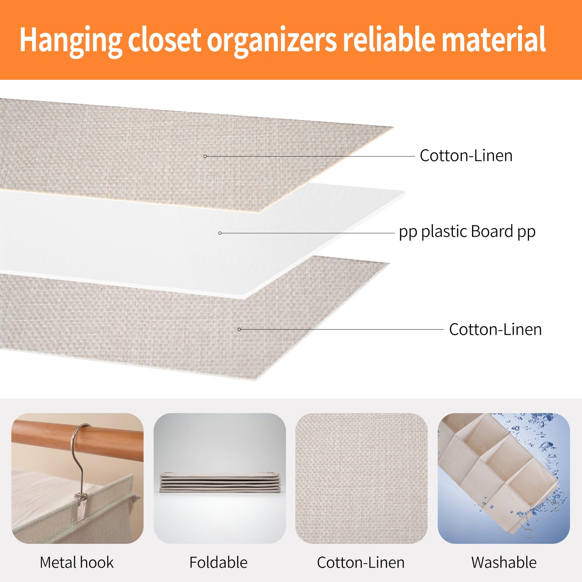 Large Hanging Sweater Organizer for Closet