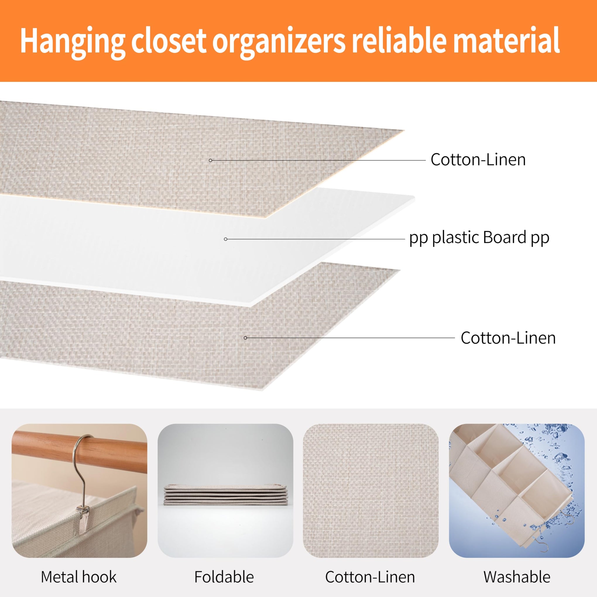 Large Hanging Sweater Organizer for Closet