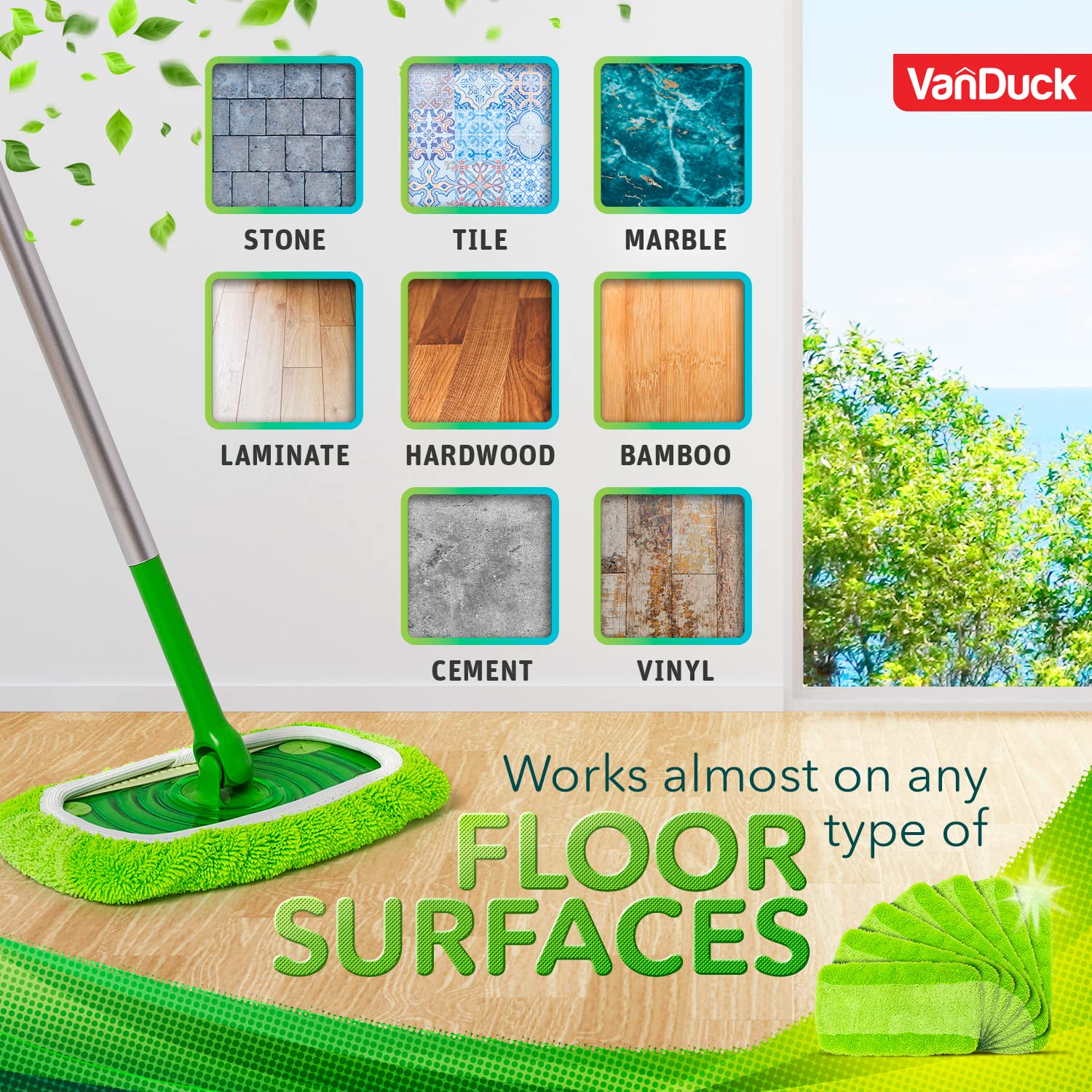 Reusable Microfiber Mop Pads for Swiffer Sweeper (6 Count)