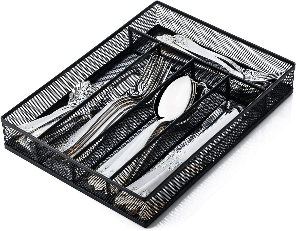 mesh silverware tray for drawer