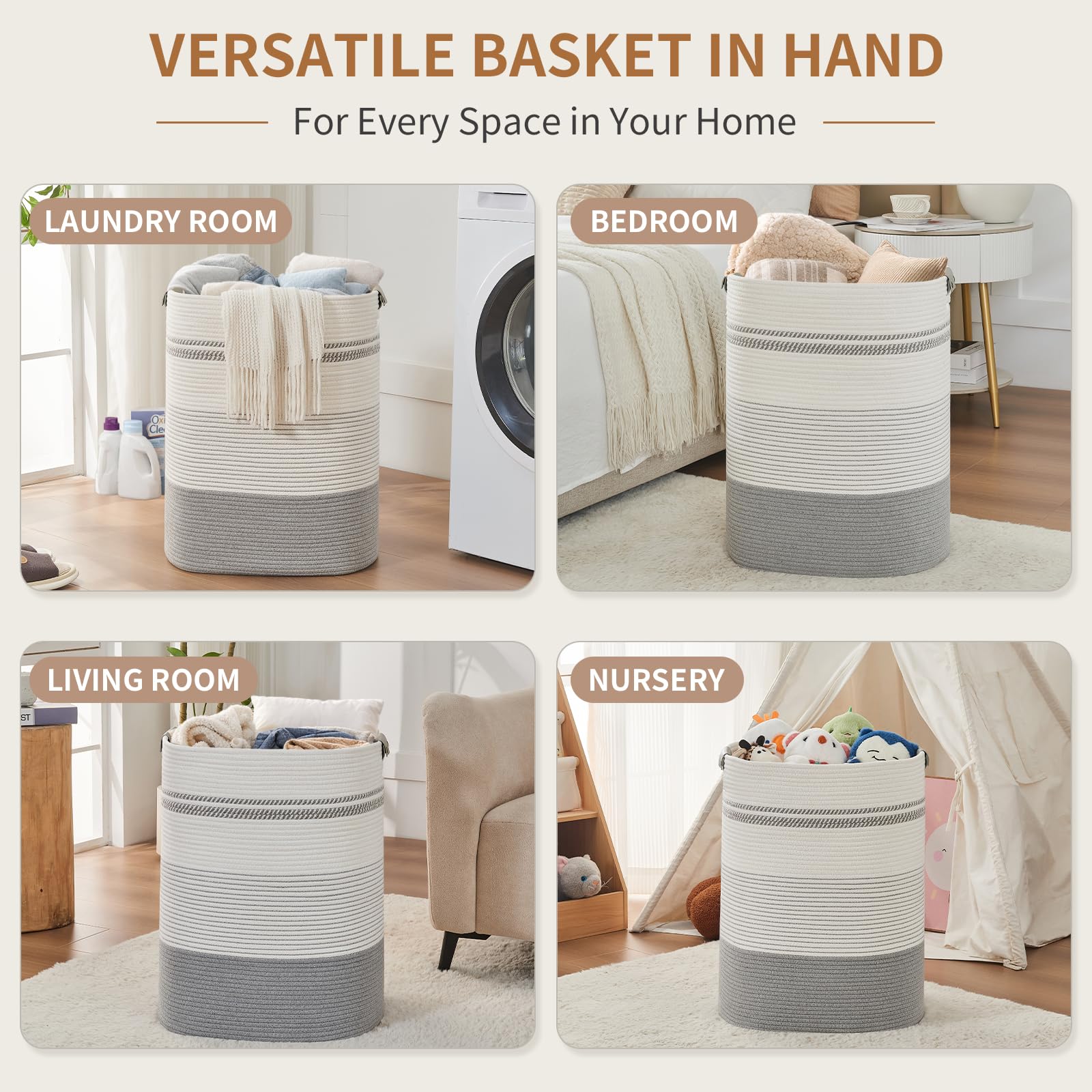 Laundry Basket with Handles