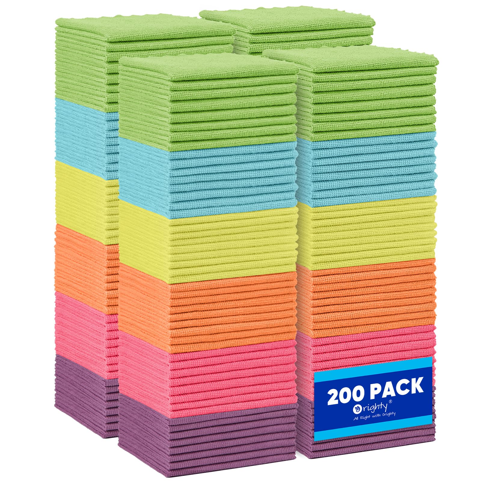 Microfiber Cleaning Cloth Bulk (200 Count)