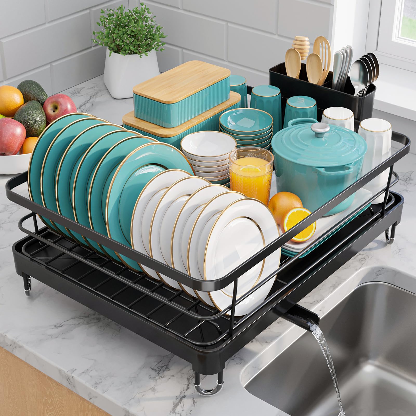 Stainless Steel Dish Drying Rack for Kitchen Counter