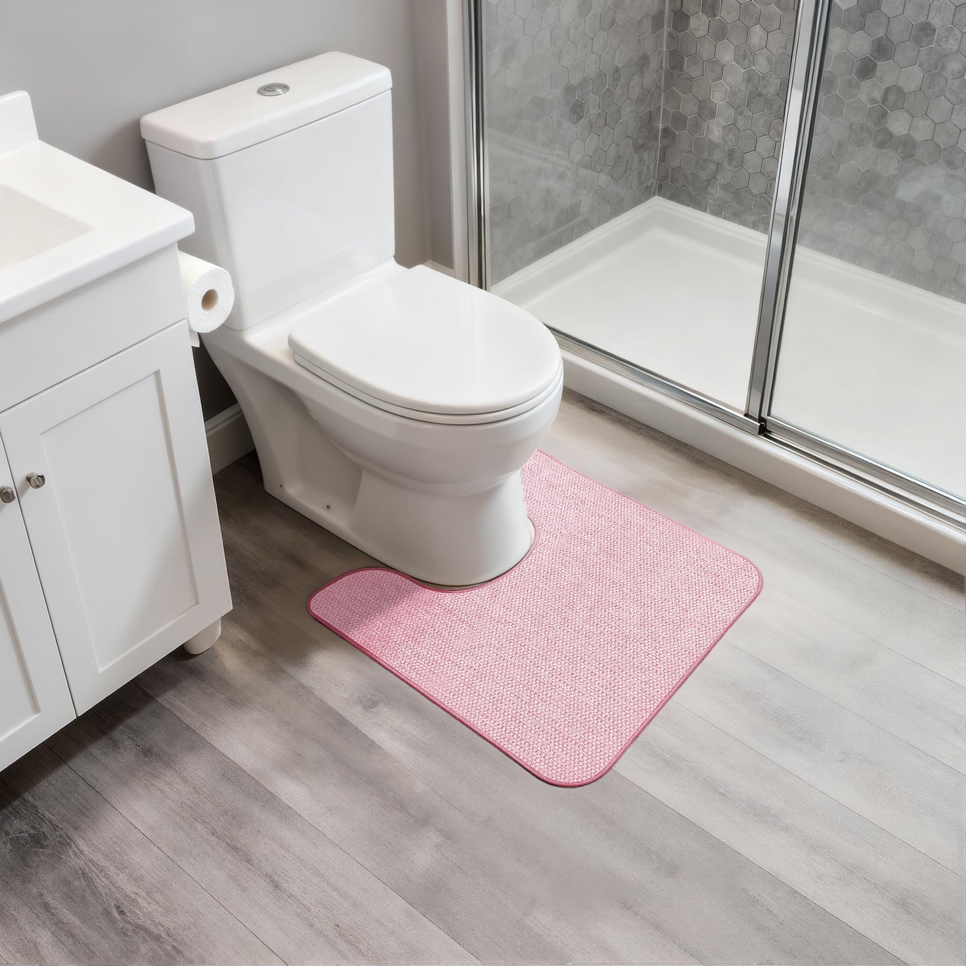 Toilet Rugs U Shaped Bathroom Rug (4.8 Sq Ft)