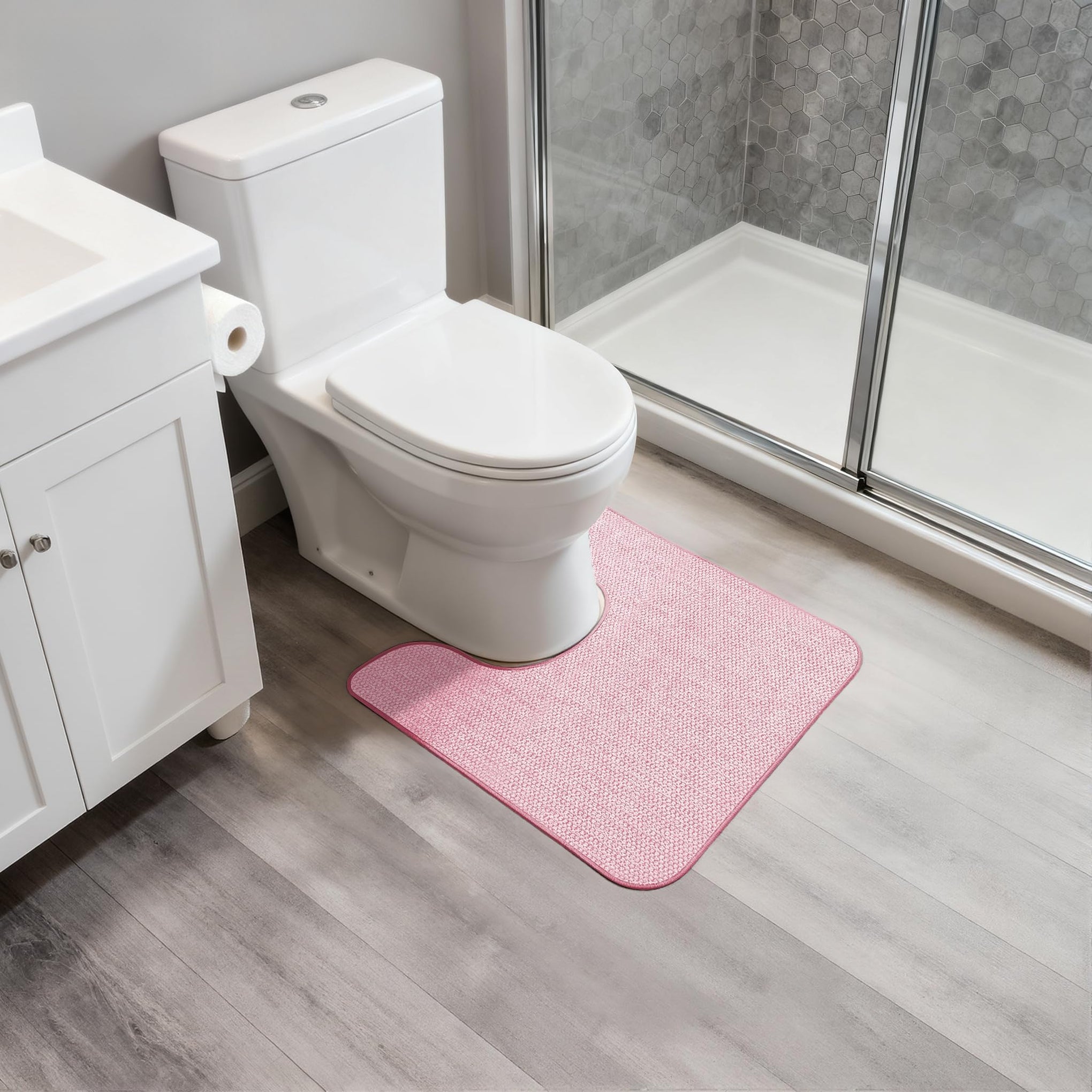 Toilet Rugs U Shaped Bathroom Rug (4.8 Sq Ft)