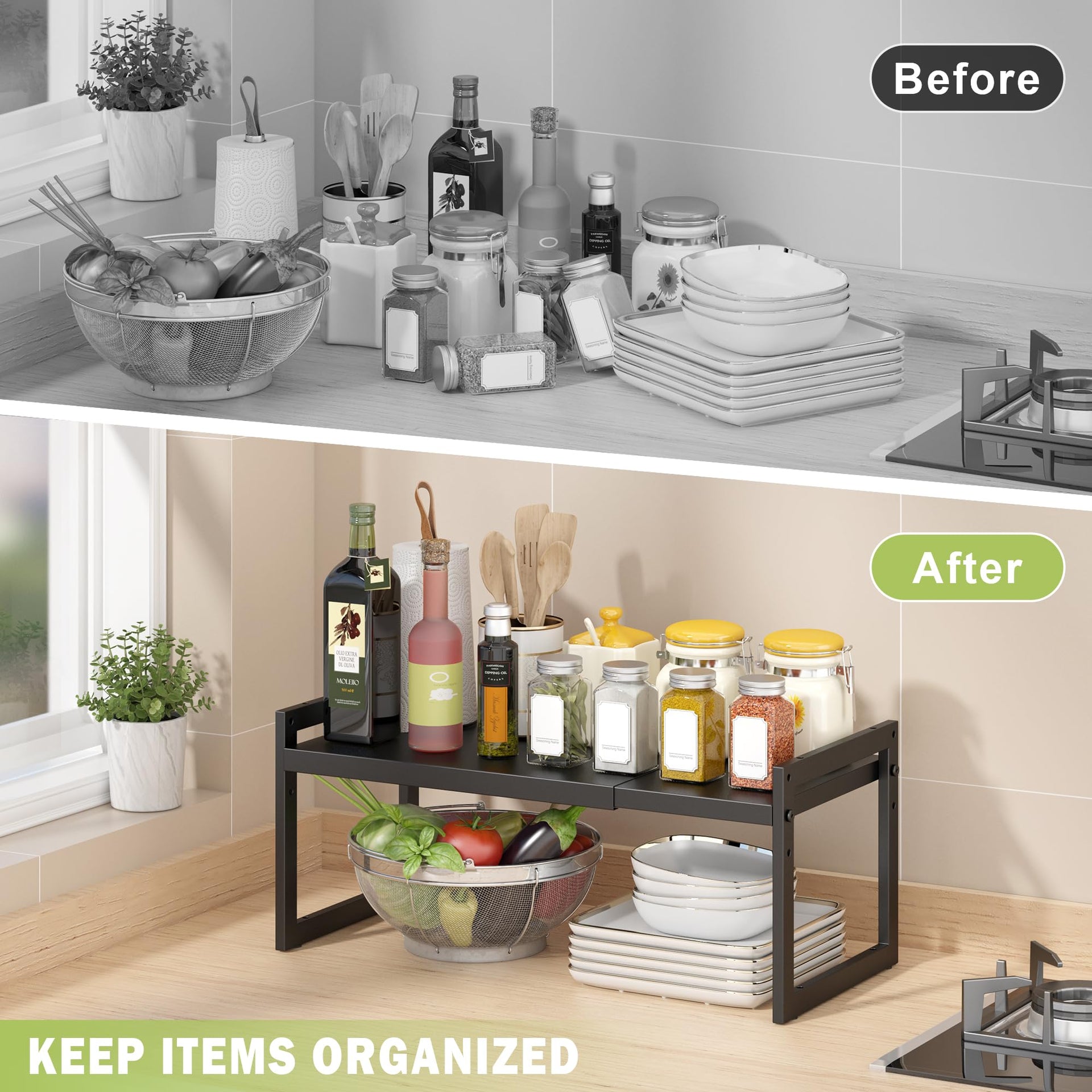 Expandable Kitchen Countertop Organizer
