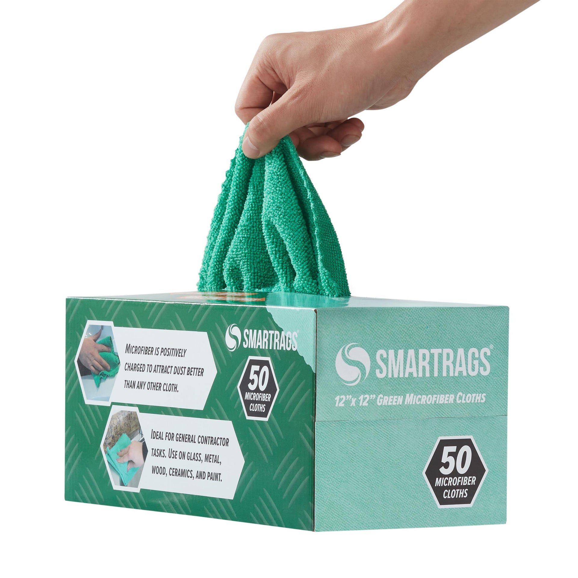 Arkwright Smart Rags Microfiber Cleaning Cloths Bulk (400 Count) - ModHome Supplies