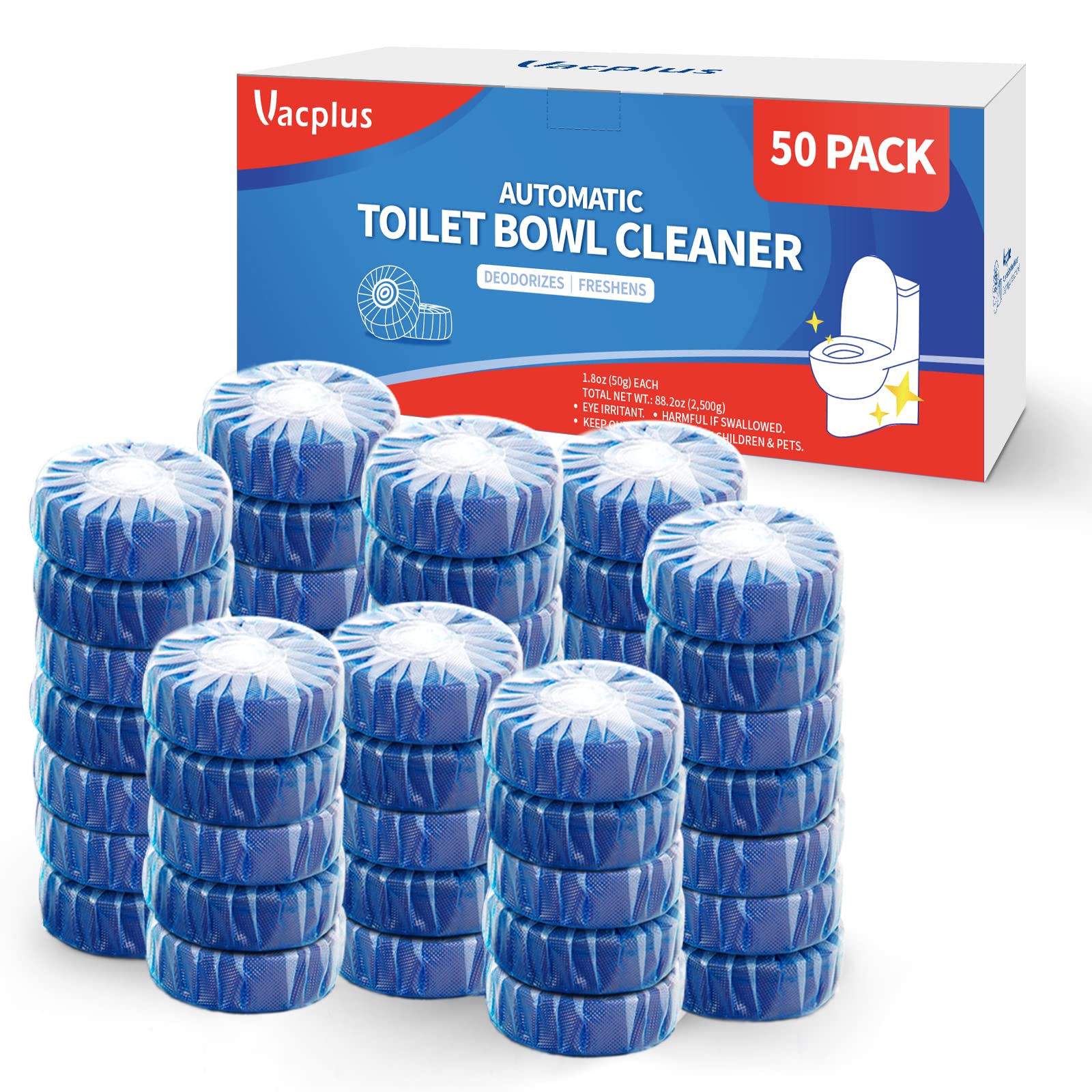 Automatic Toilet Bowl Cleaner Tablets (50 Count)