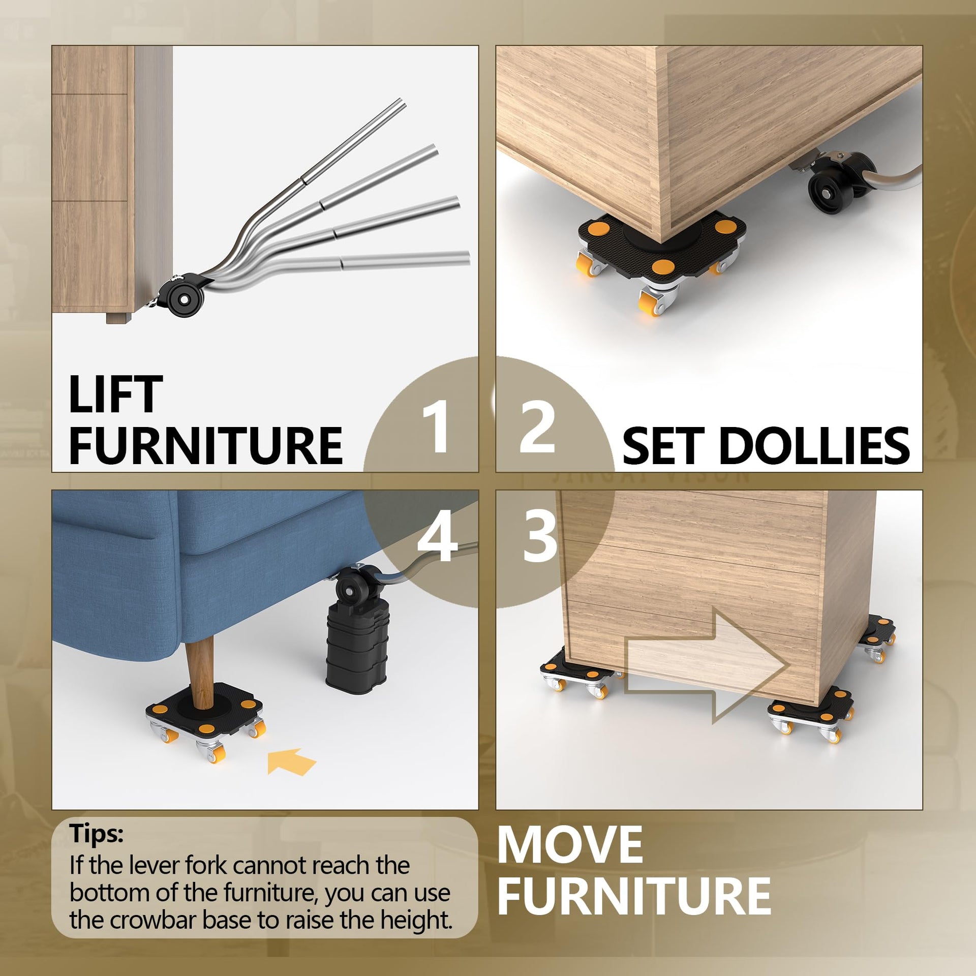 Furniture Mover with Wheels (5 Count)