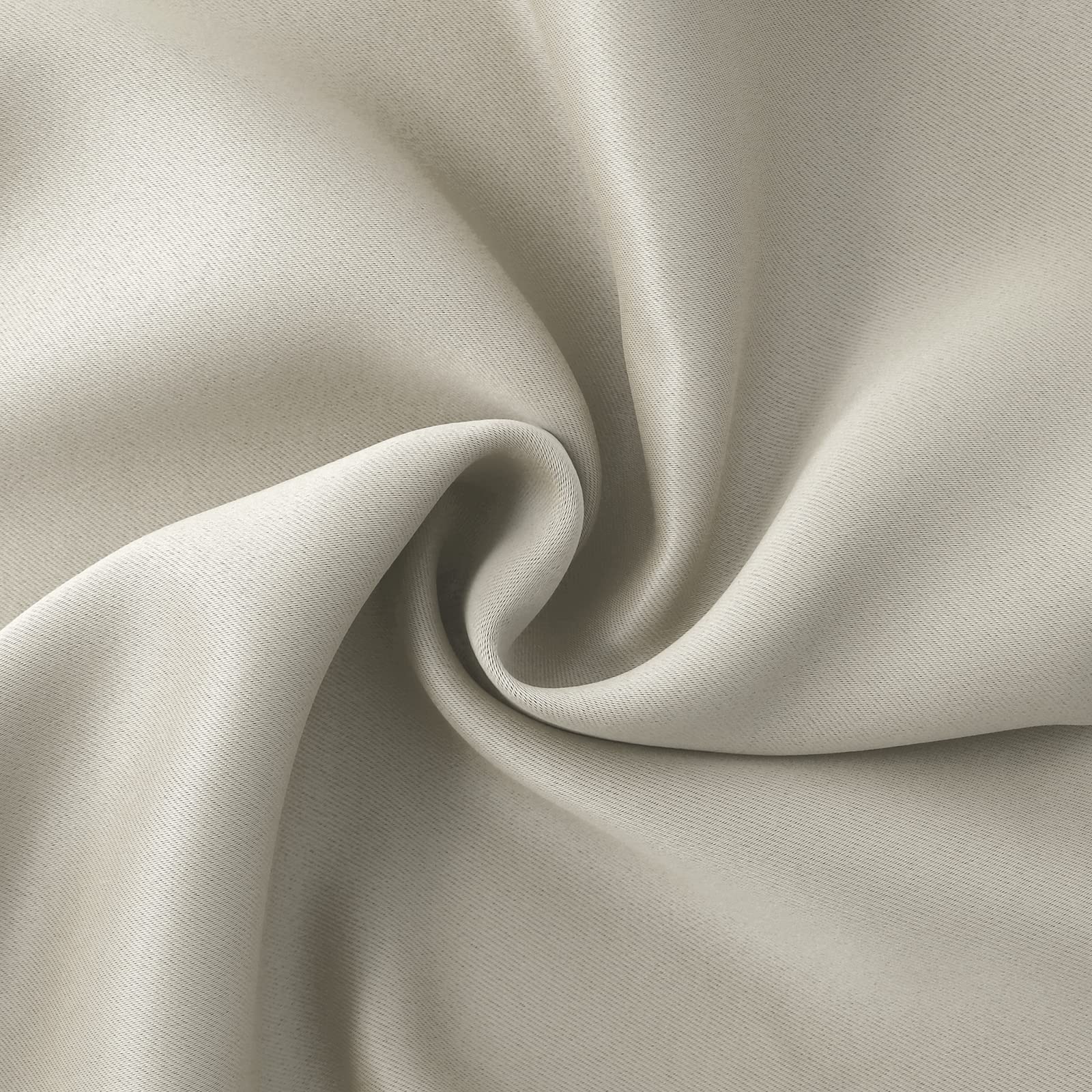 Rod Pocket Camel Blackout Curtains for Bedroom 45 Inch Length