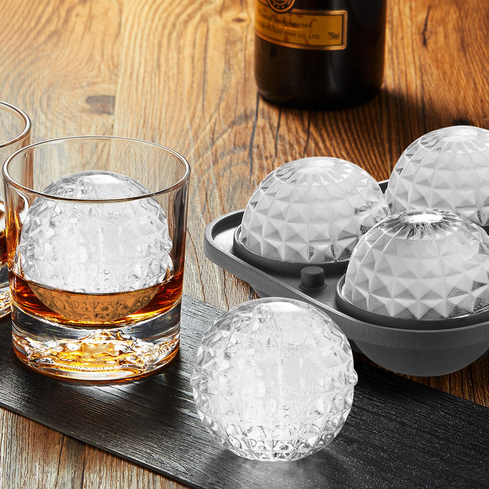 3D Ball Crystal Ice Cube Tray