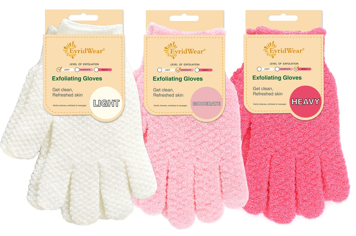Exfoliating Glove for Shower Bath (3 Count)