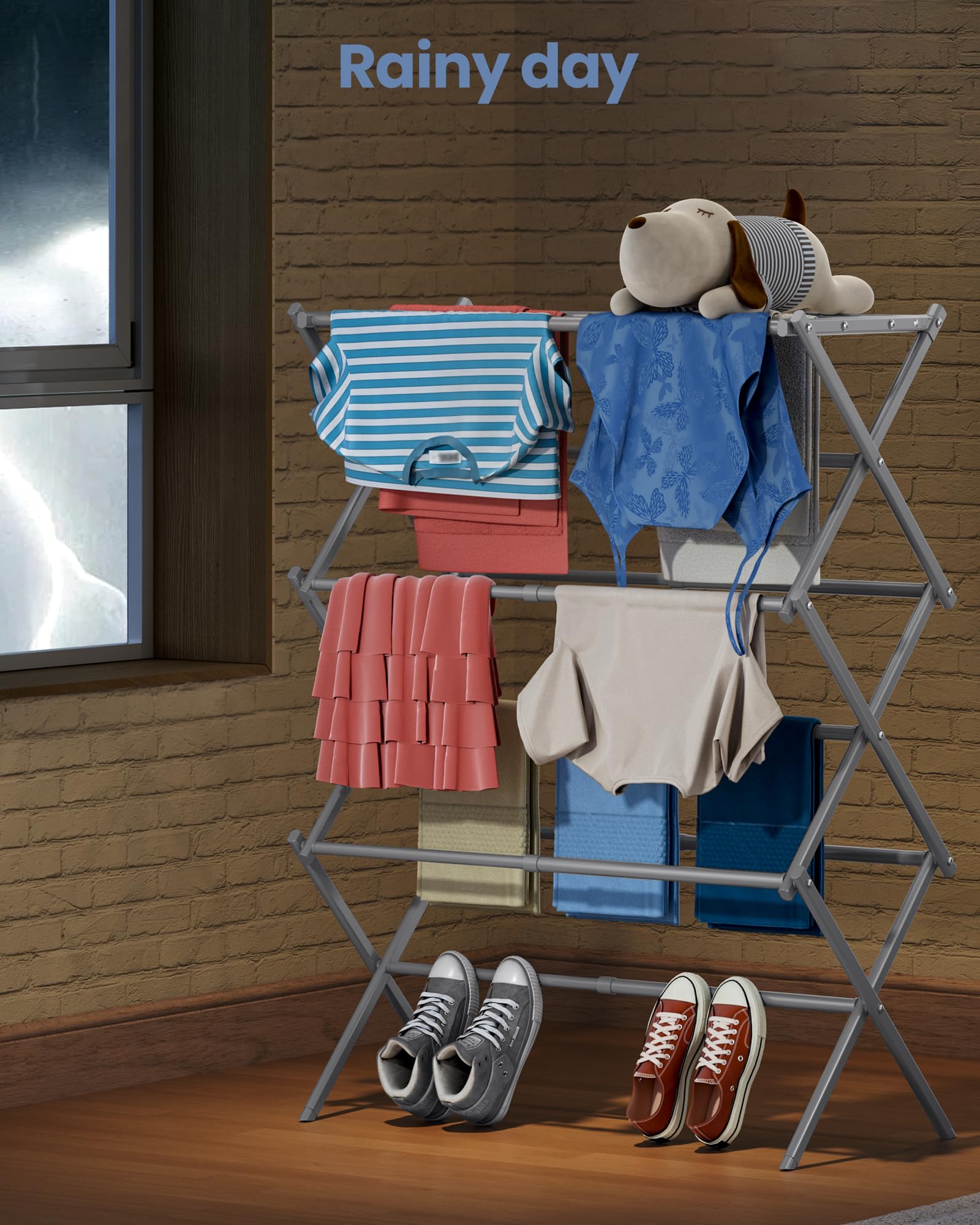Oversize 3 Tier Clothes Drying Rack