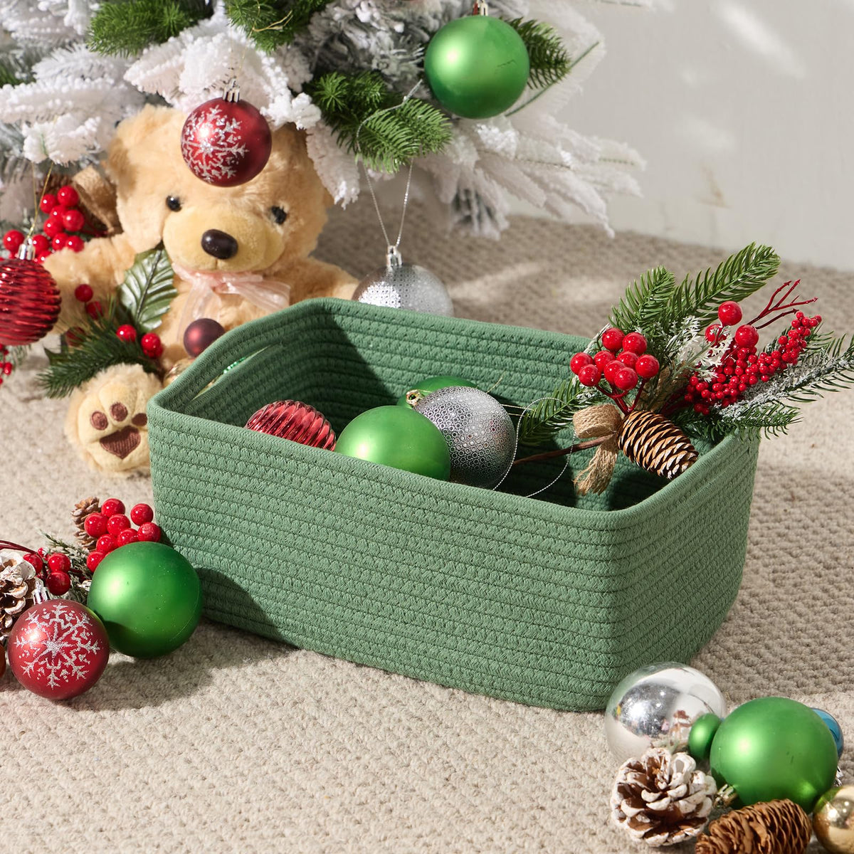 Small Storage Baskets for Organizing (4 Count)