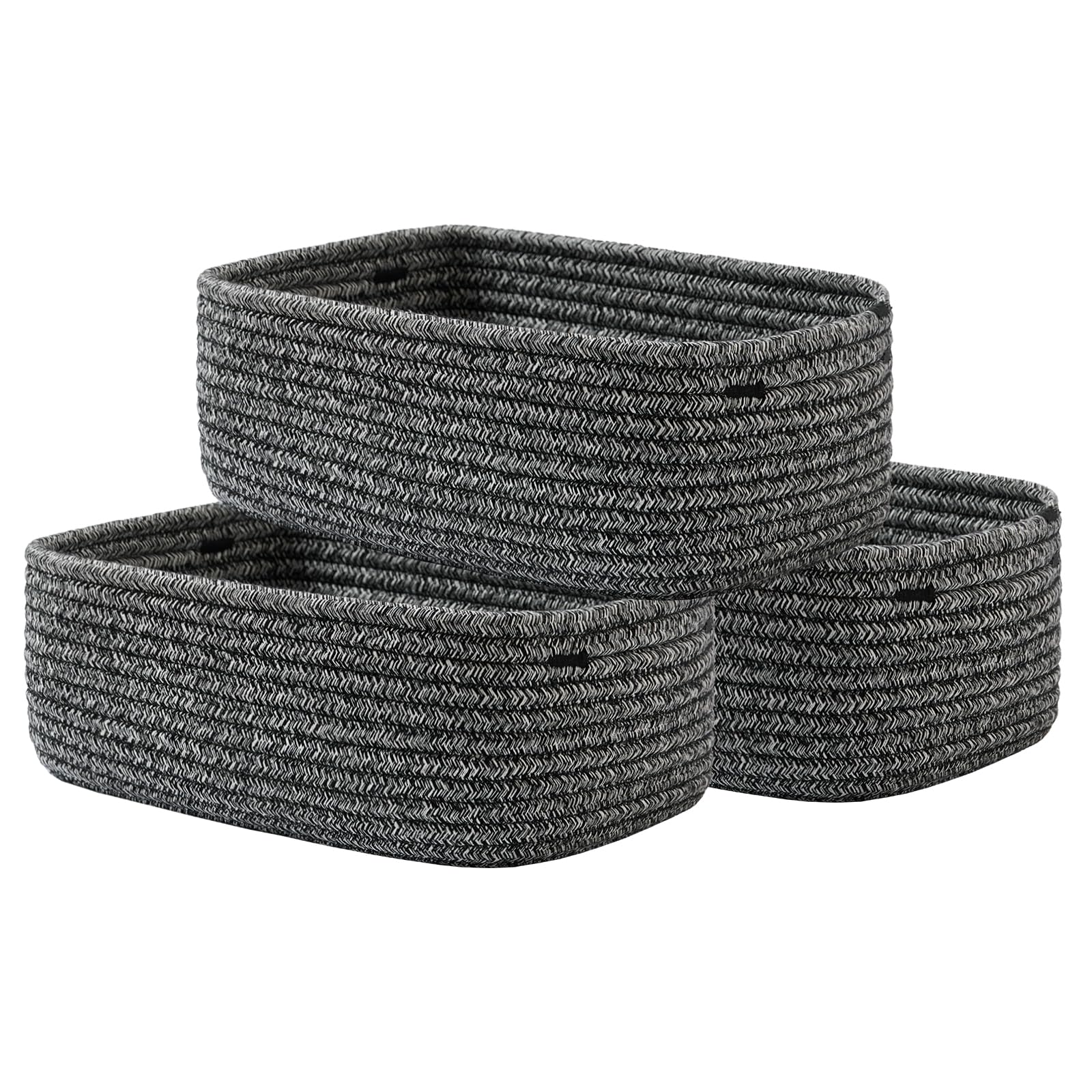 Small Woven Storage Basket for Organizing (3 Count)