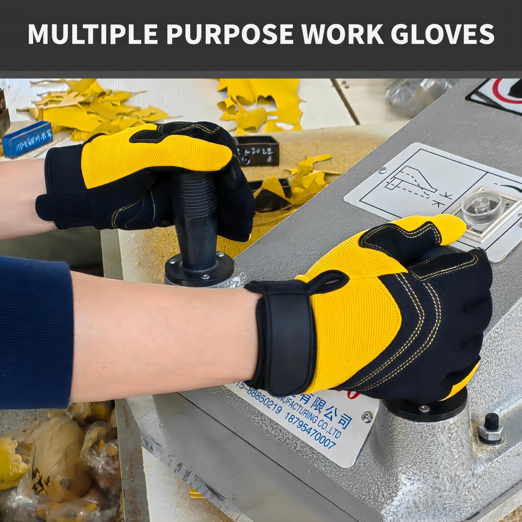 2 Pairs Outdoor Work Gloves