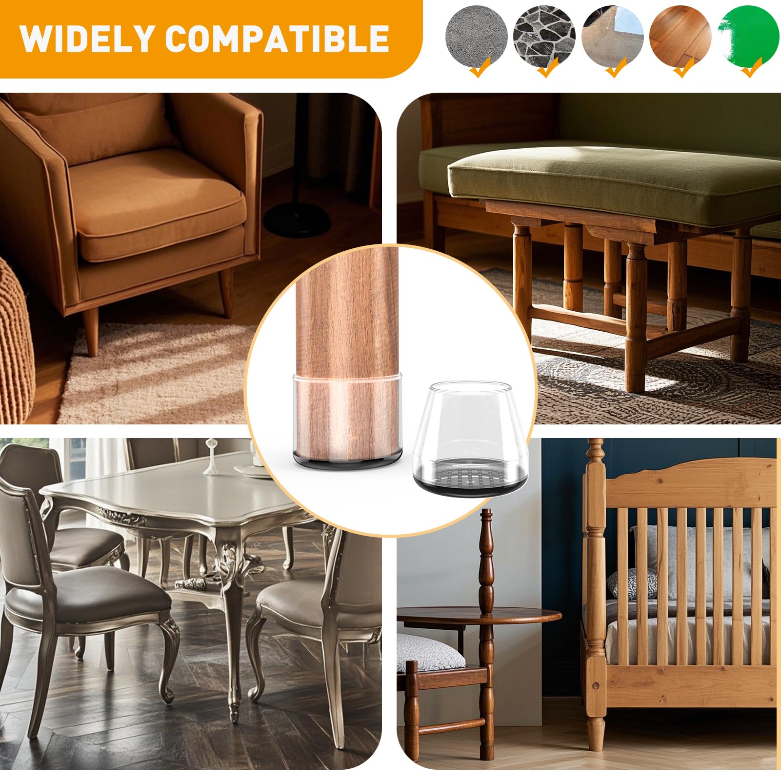 Furniture Sliders (16 Count)