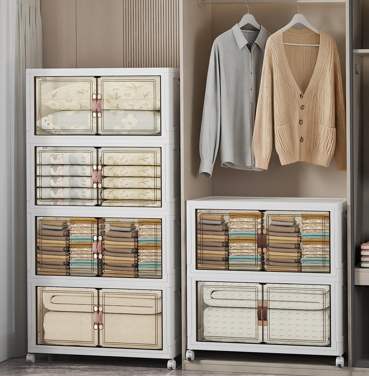 Stackable Storage Bins (6 Count)
