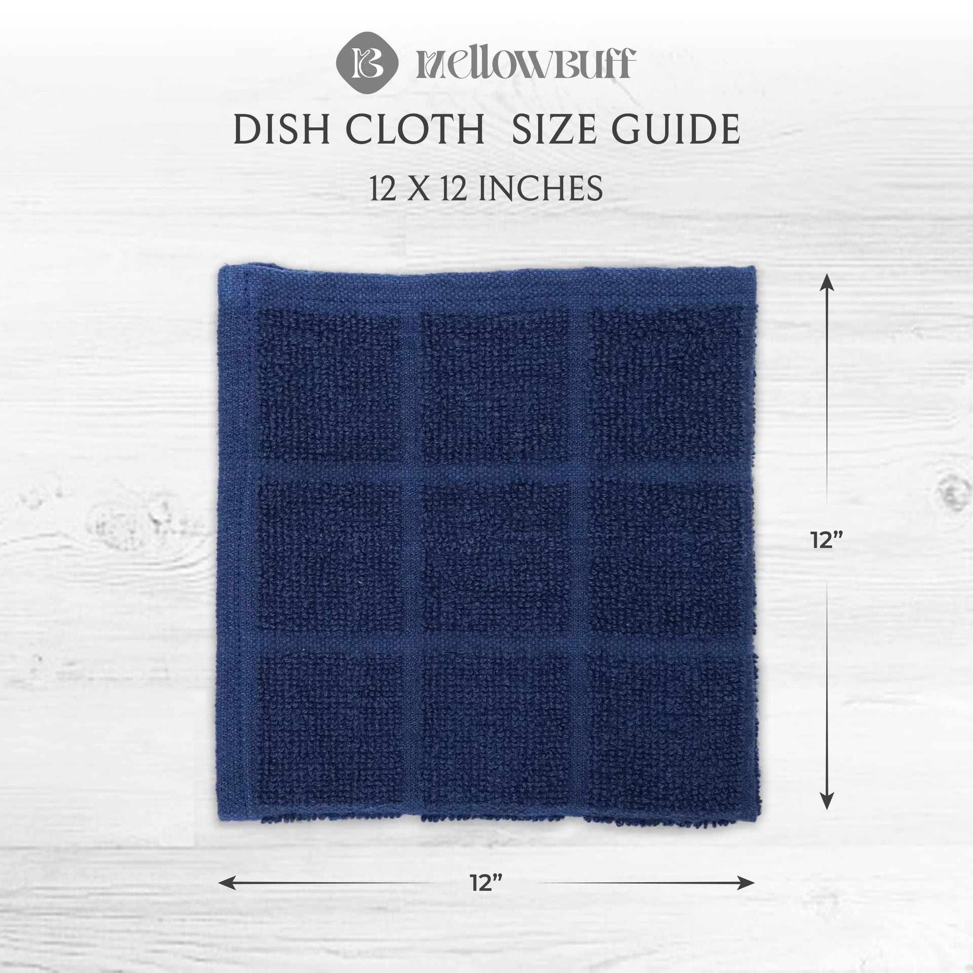 100% Cotton Terry Dish Cloth & Dish Towel (6 Count)